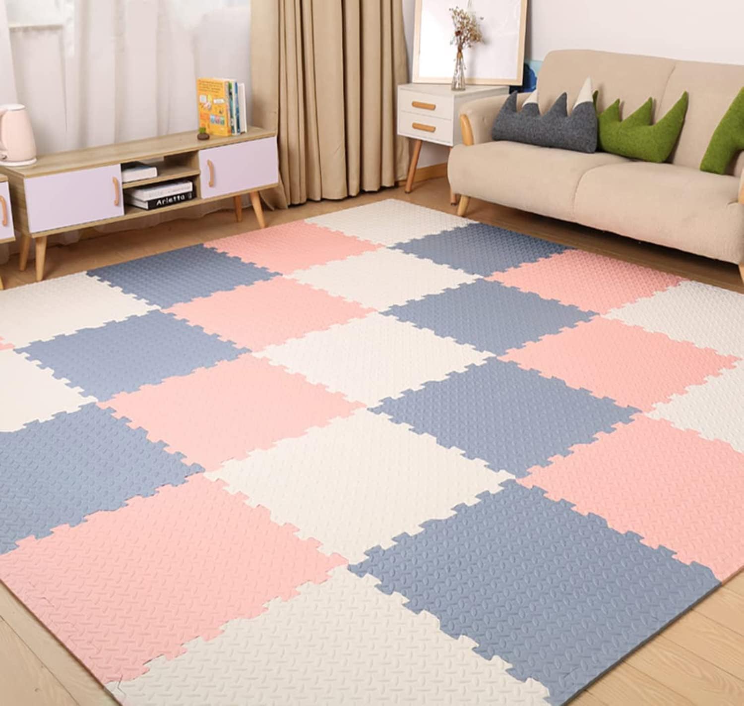 Tappeto Puzzle per Bambini 18 Pezzi 30x30x1,2 cm - immagine 2