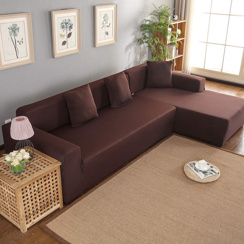 Wakects Copridivano Angolare con Penisola Elasticizzato