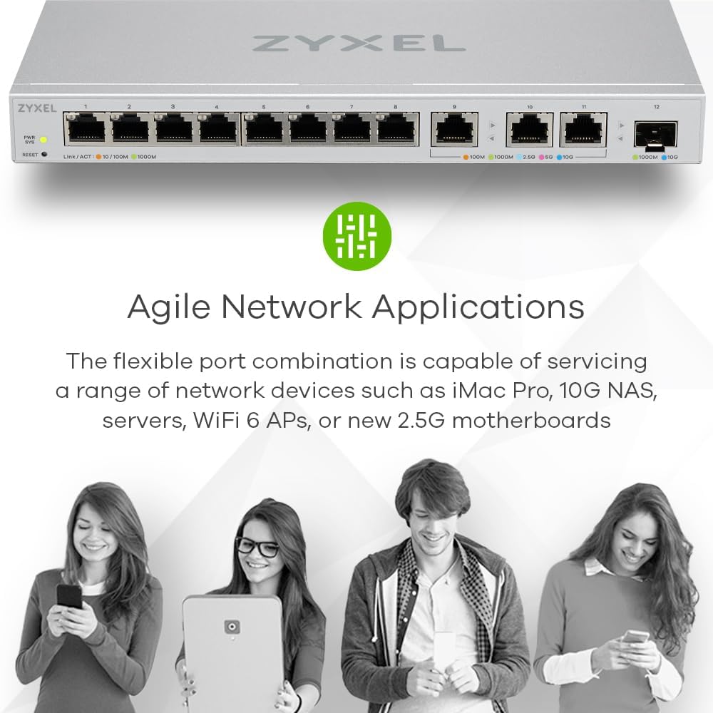Zyxel Switch Web-Managed Multi-Gigabit 12 Porte - immagine 6
