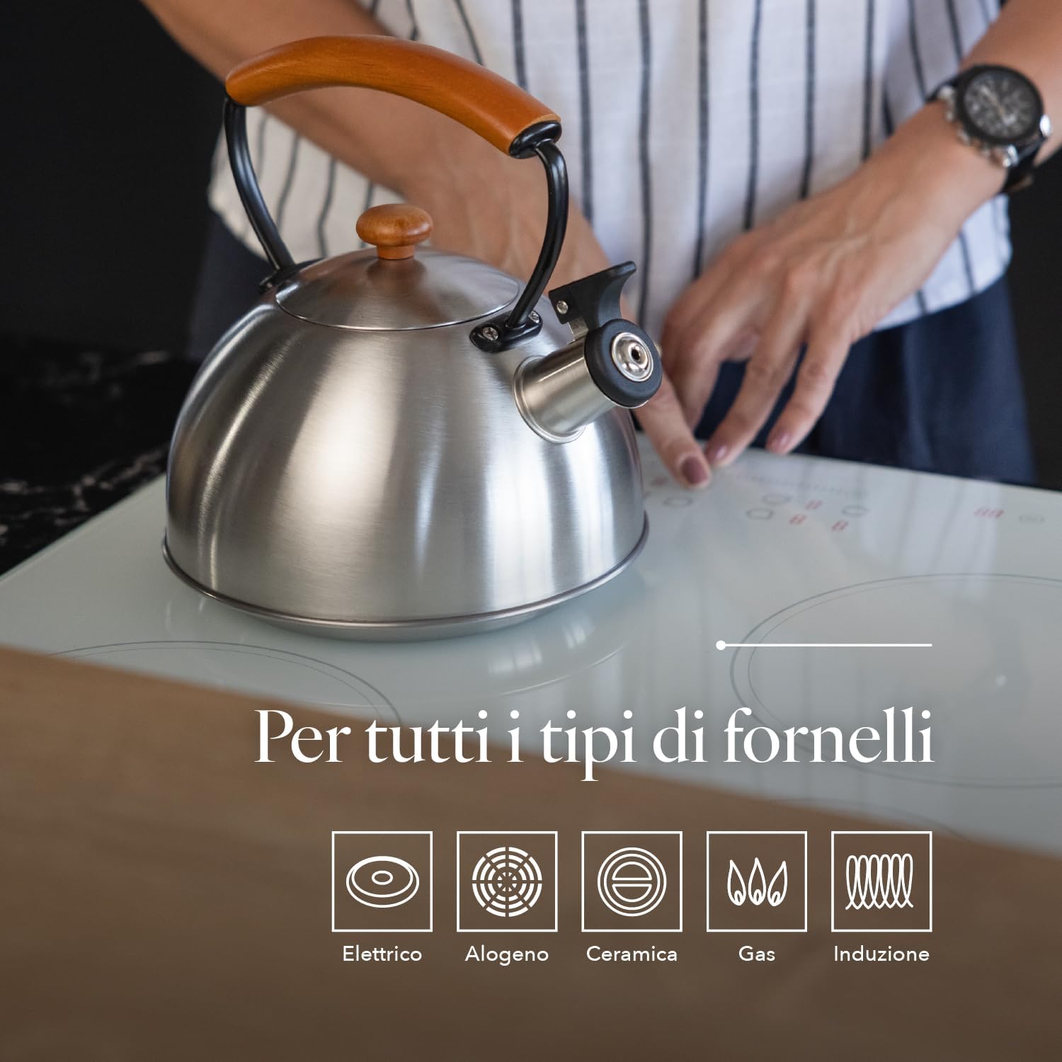 Florina Bollitore Acqua 2,3 l, Argento - immagine 3