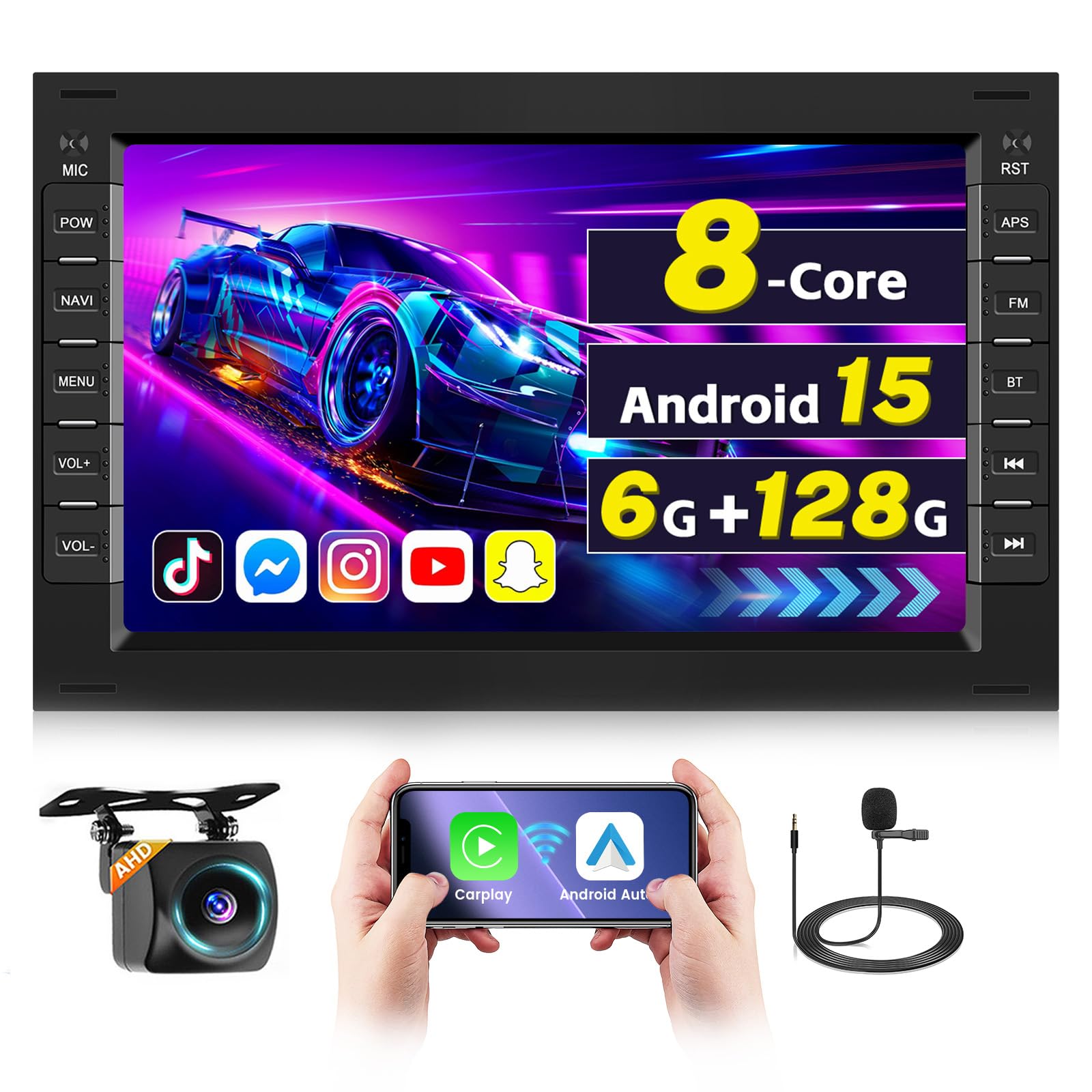 Inefala Autoradio Android per VW Golf (8Core 6G+128G)