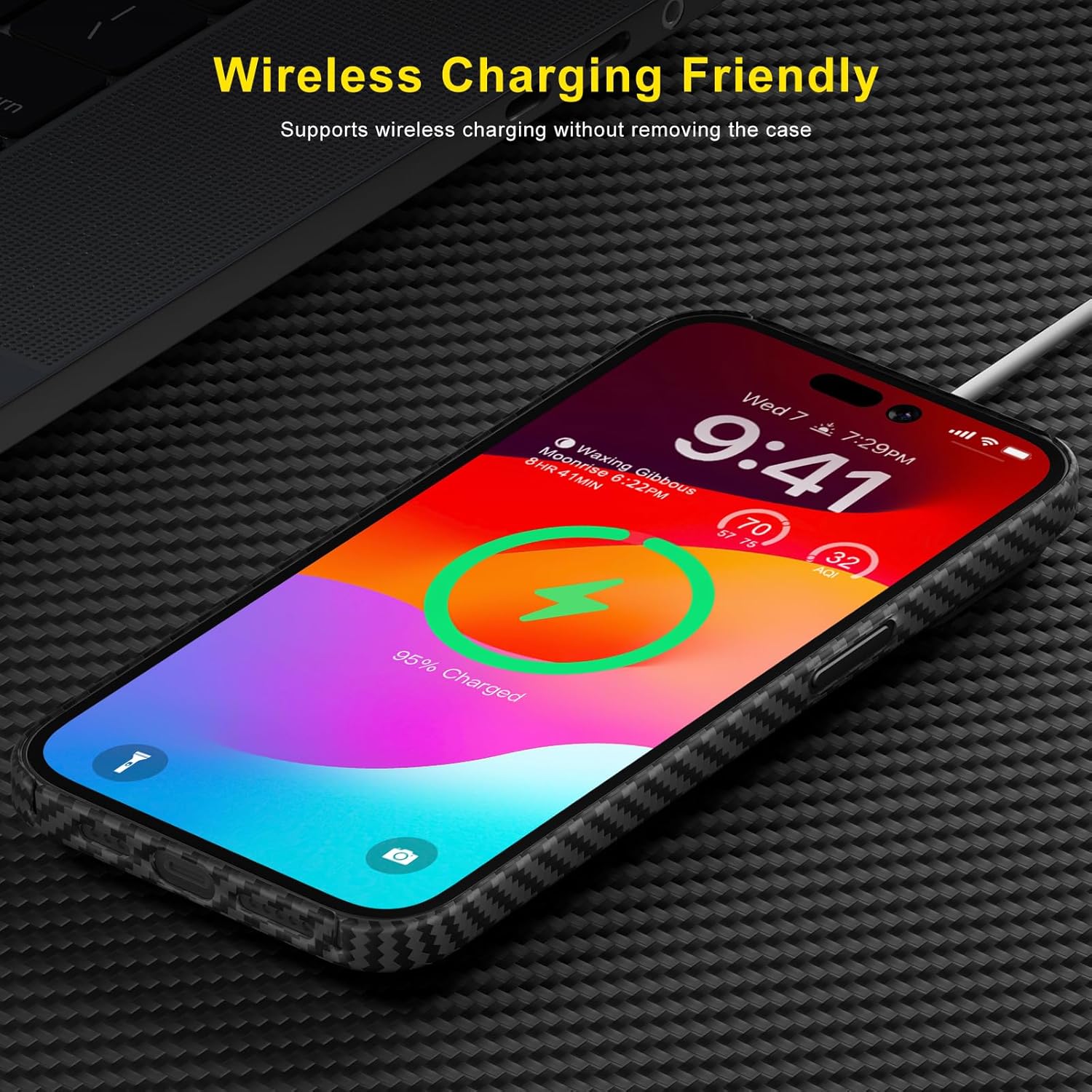 Memumi Custodia Fibra Aramidica 1500D per iPhone 15 - immagine 5