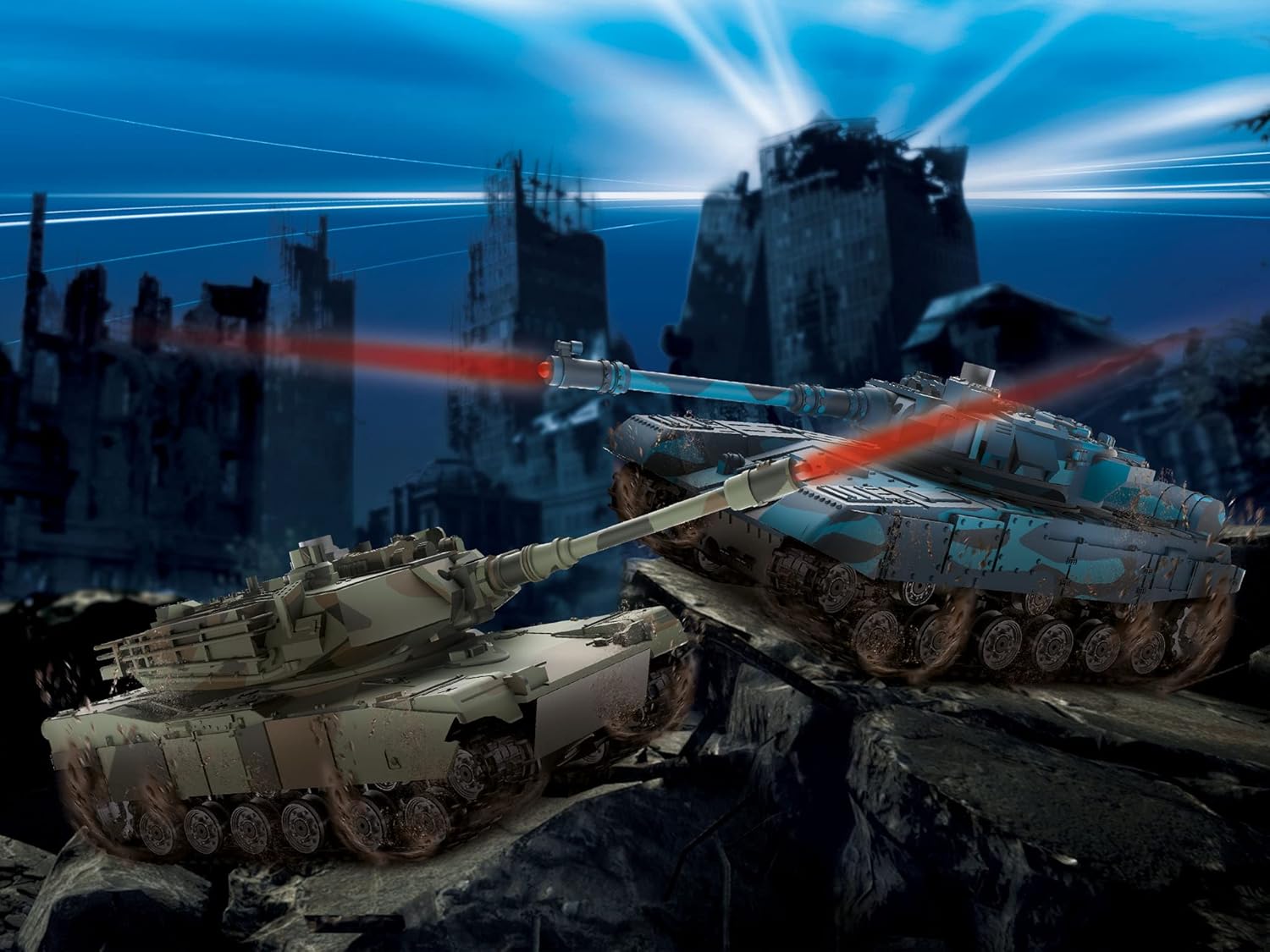 Revell 24438 RC Battle Set Battlefield Tanks Panzer, Multicolore - immagine 4