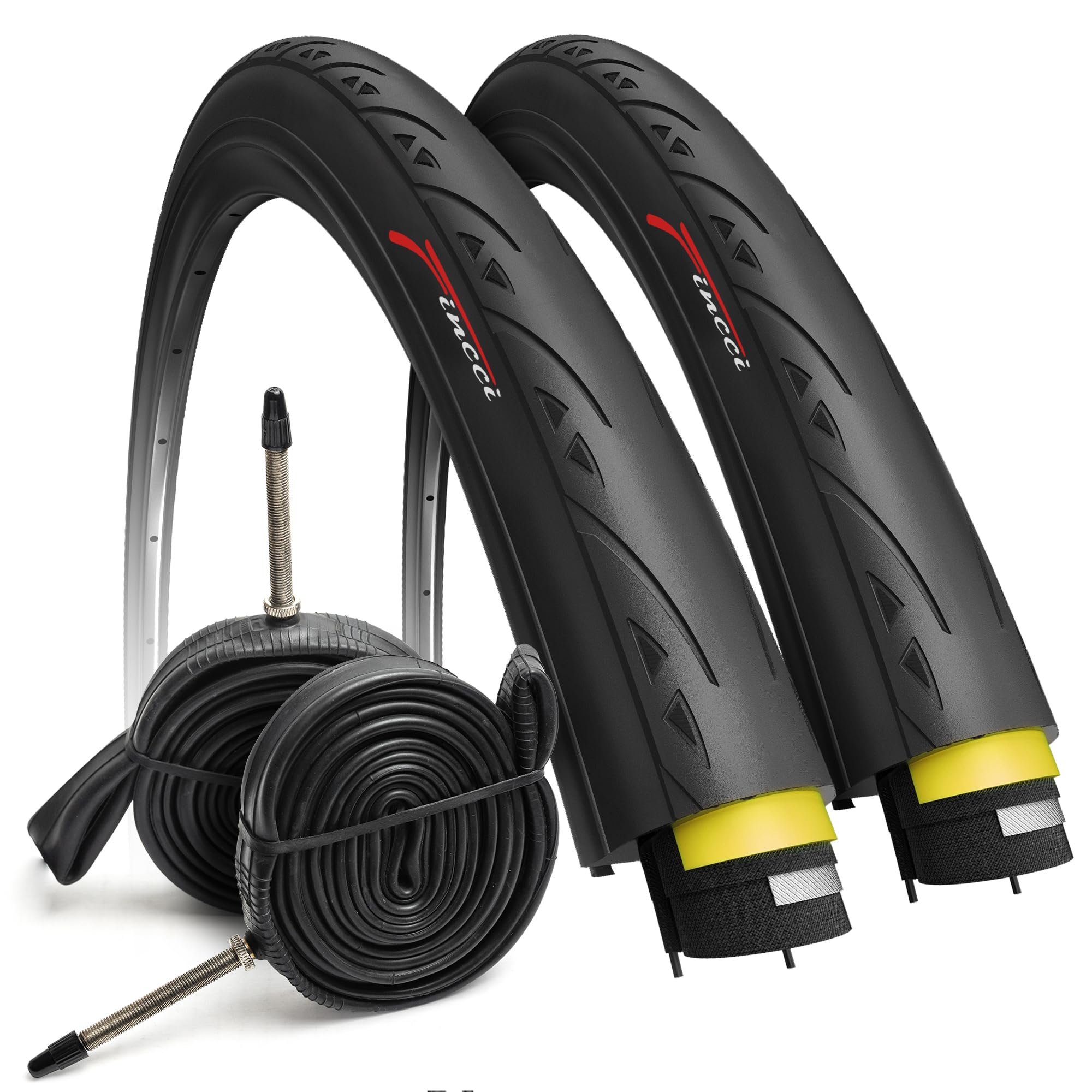 Fincci Set Copertoni Bici Corsa Pieghevoli 700x25c