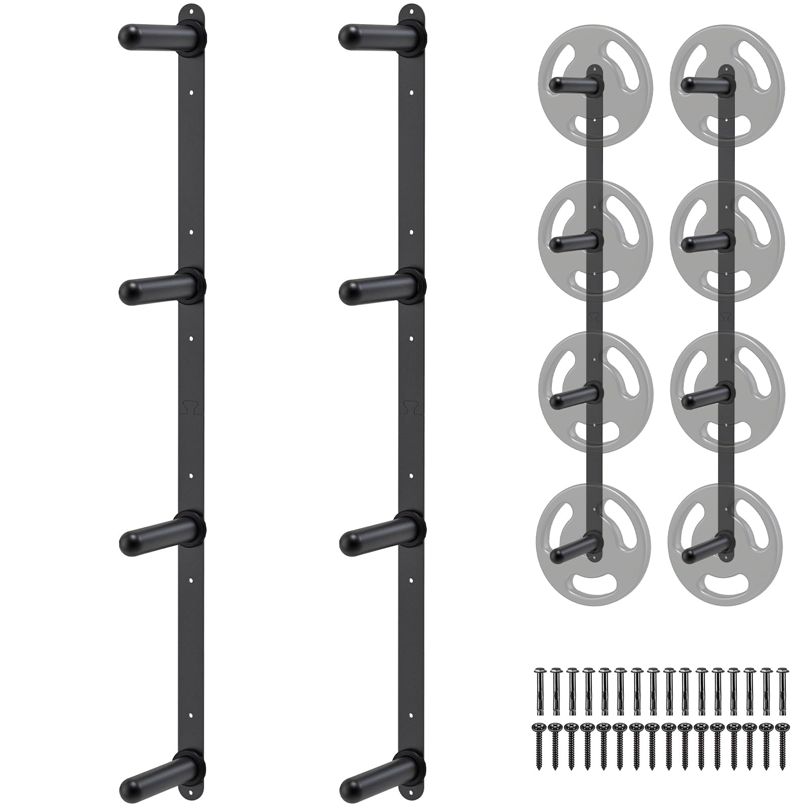 Kipika Scaffale da Parete con 4 Pioli (2 pezzi)