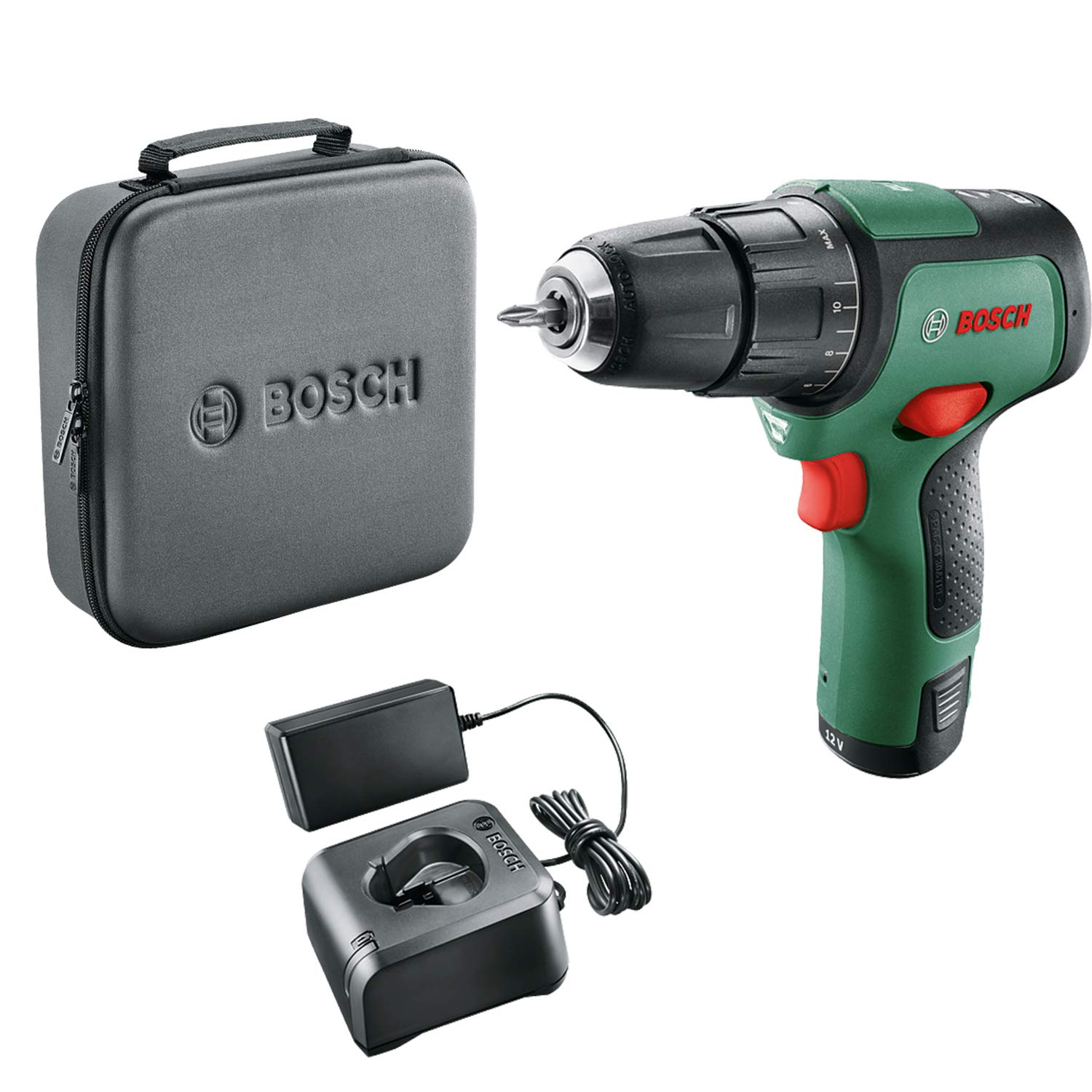 Bosch Trapano con Percussione a Batteria EasyImpact 12