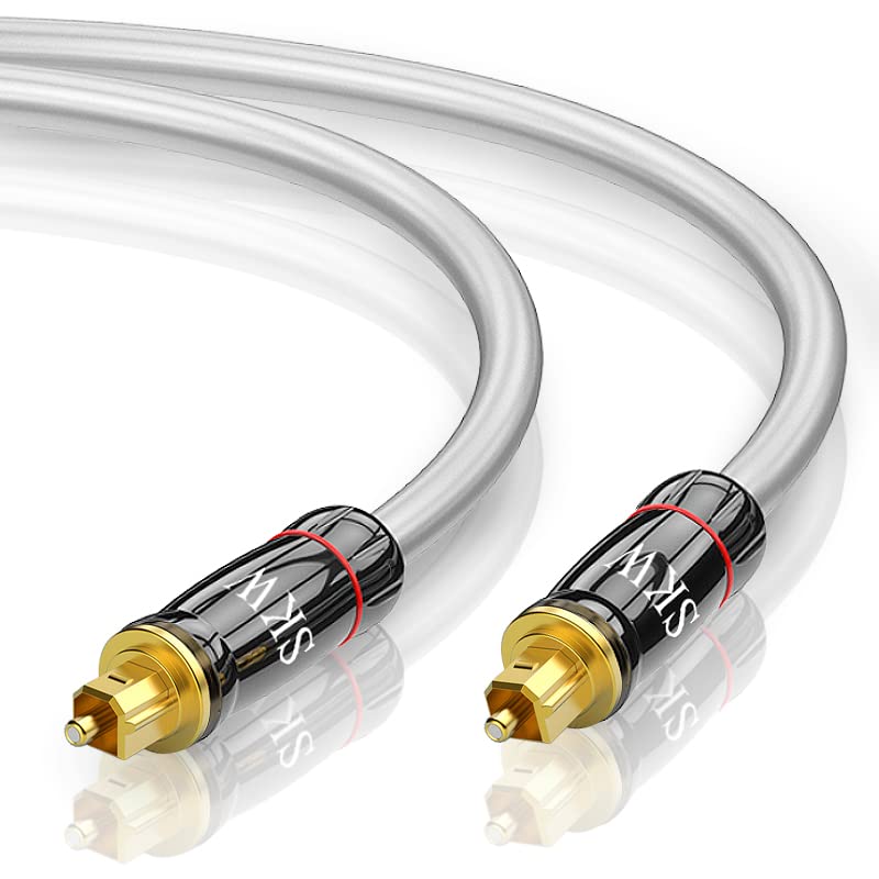 Skw Cavo Ottico Audio Digitale Toslink Platinum 5M, Grigio