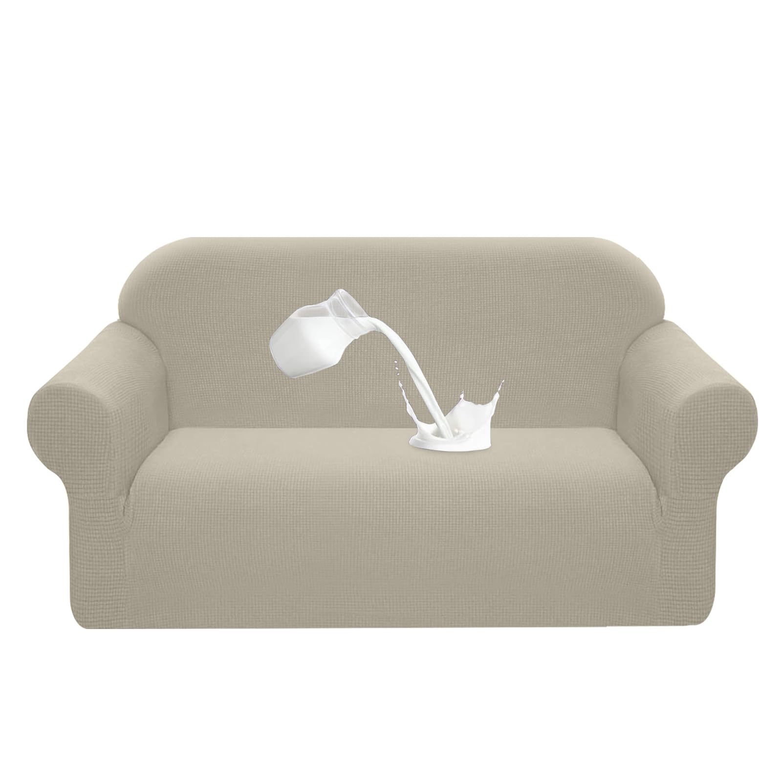 Granbest Copridivano Elasticizzato Impermeabile 2 Posti, Sabbia