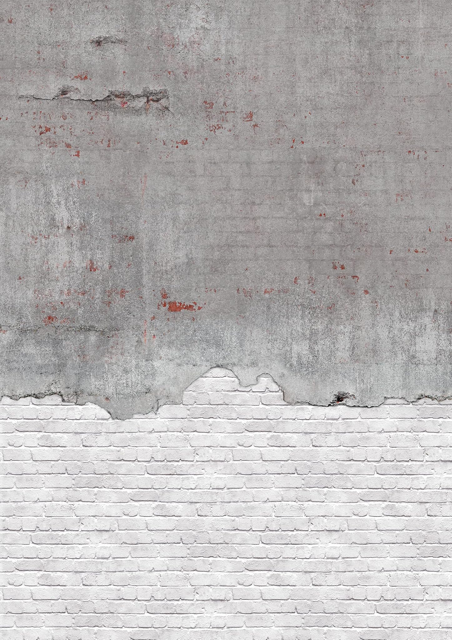 Rasch Carta da Parati 364279 - Effetto Cemento e Mattoni