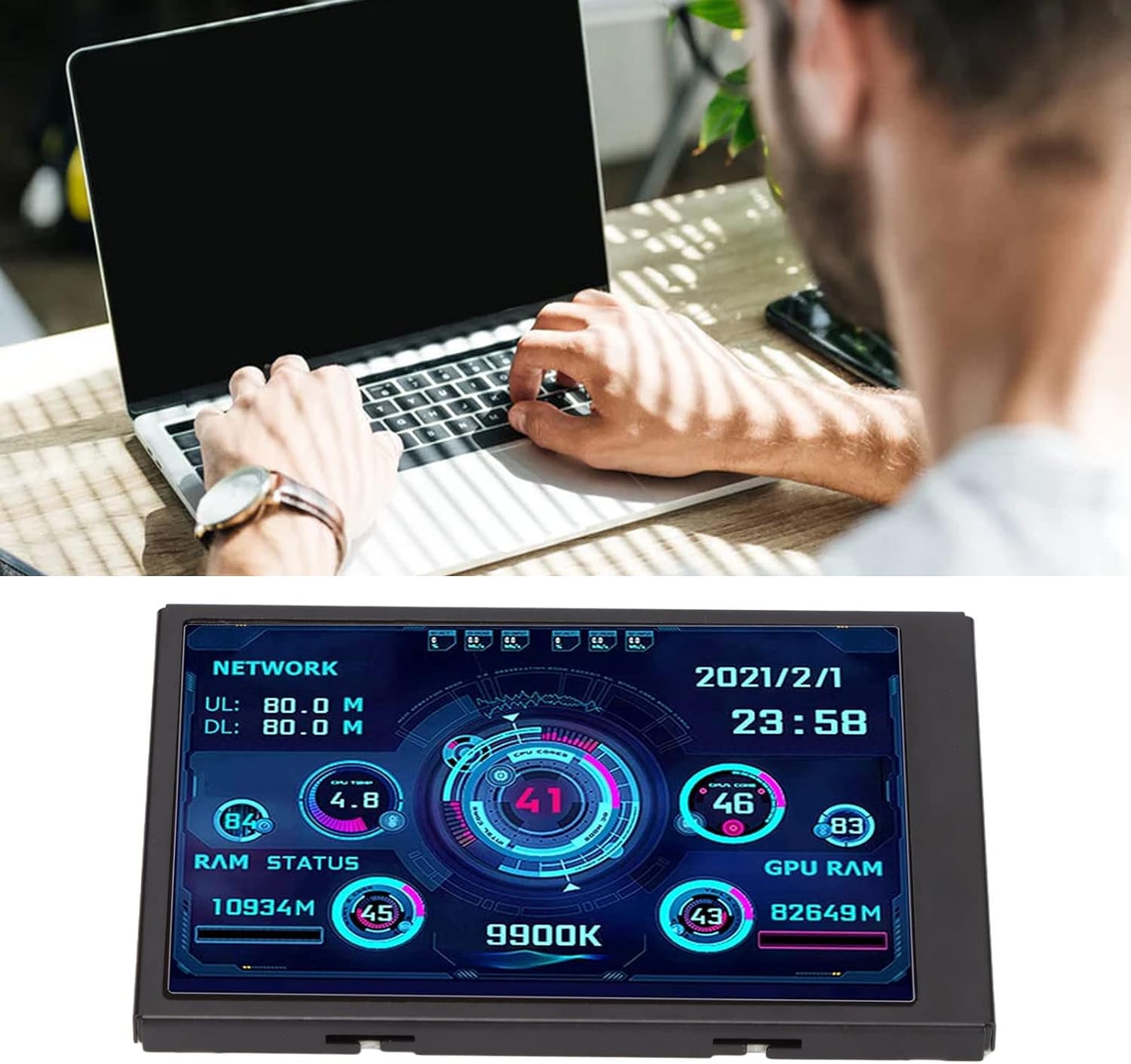 Dpofirs Mini Schermo USB 3.5 Pollici IPS per Windows - immagine 4