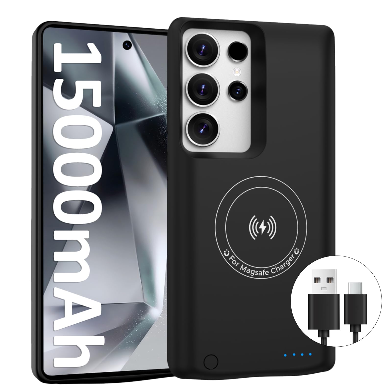 Custodia Batteria per Samsung Galaxy S24 Ultra 15000 mAh