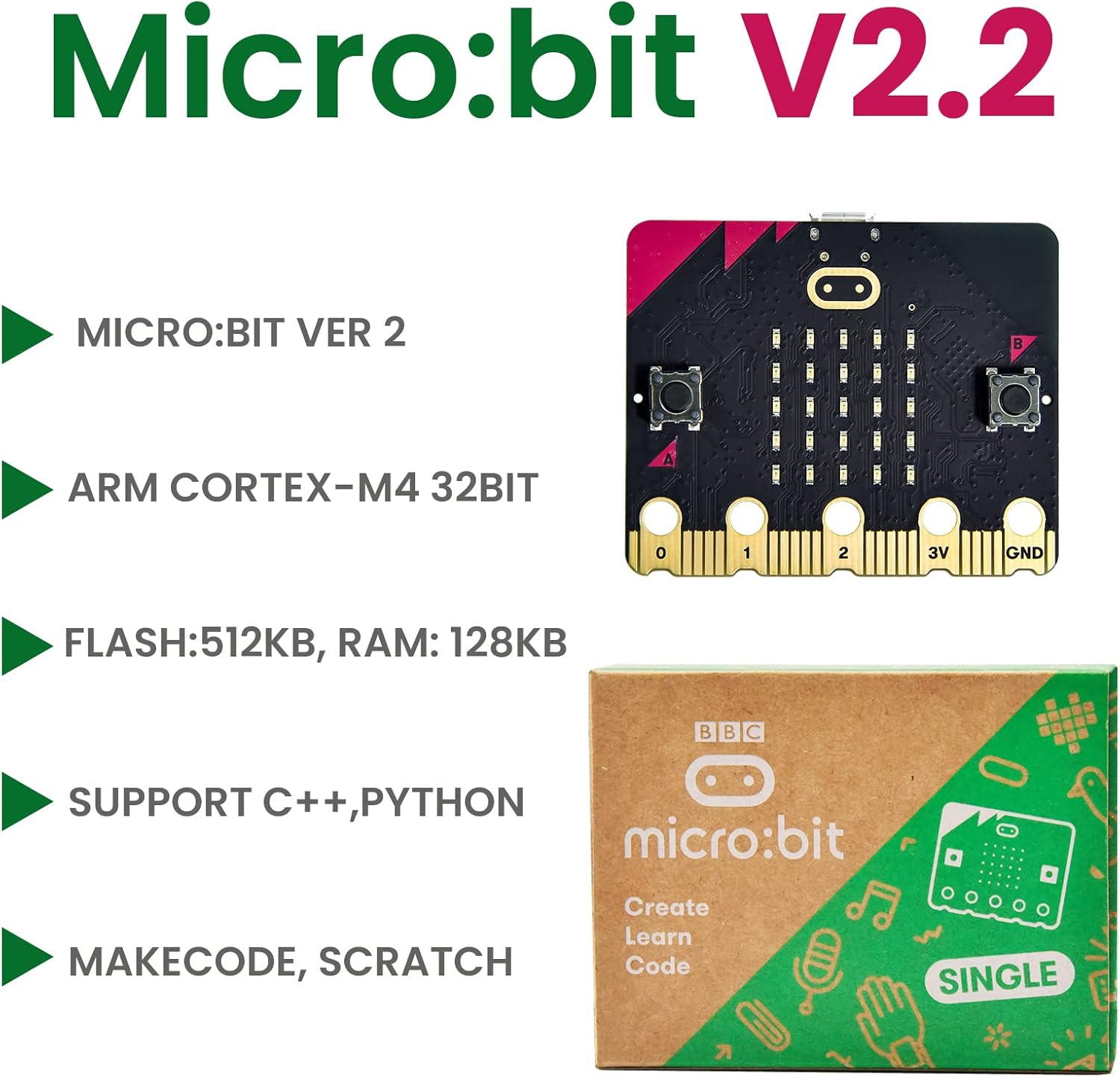 Keyestudio BBC micro:bit V2 Development Board - immagine 2