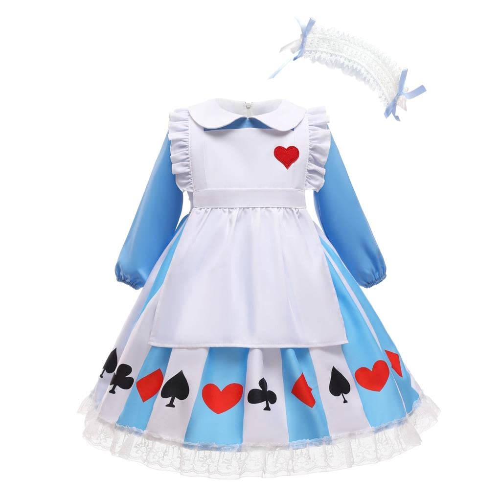 Lito Angels Vestito Costume Alice nel Paese delle Meraviglie