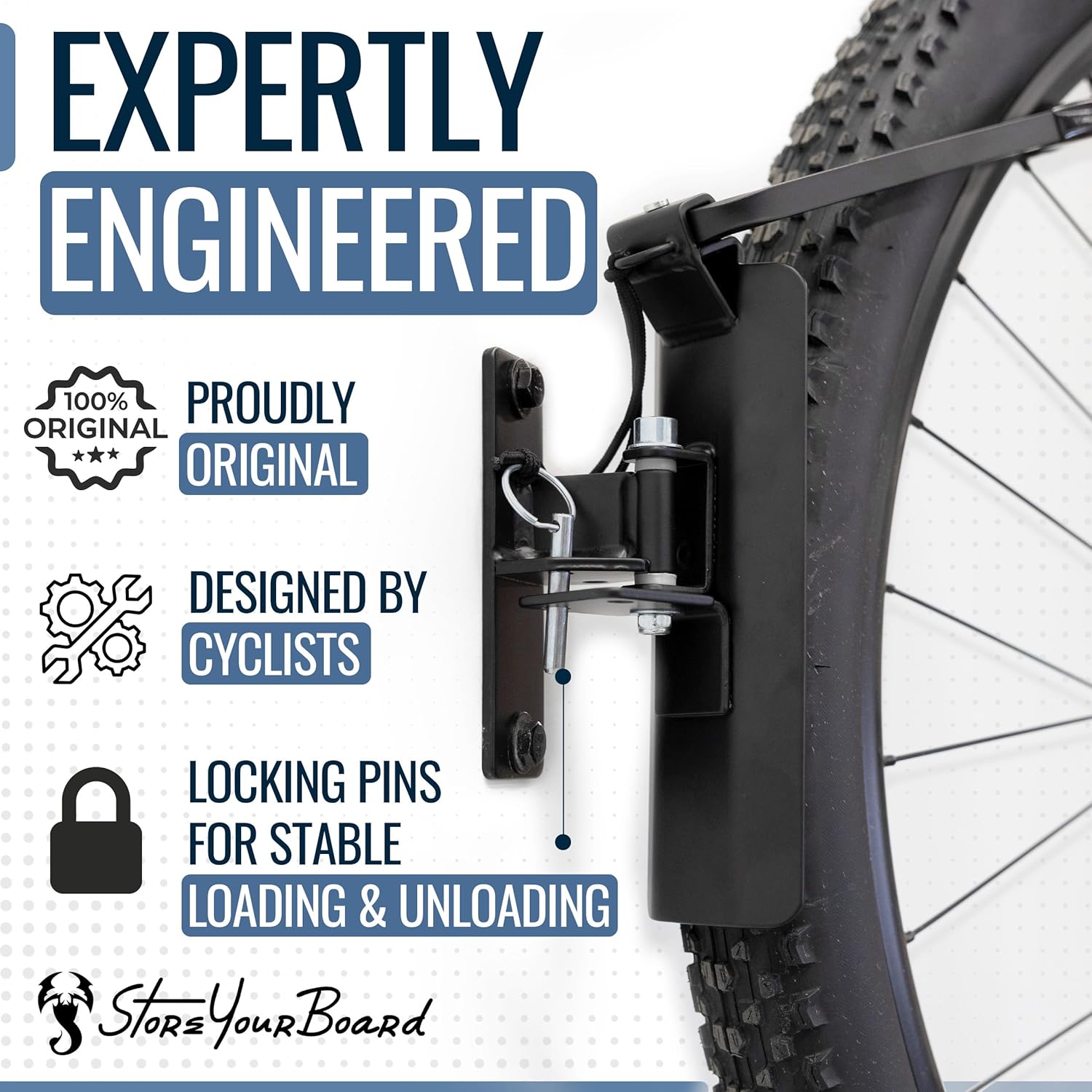 StoreYourBoard Appendiabiti da Parete Girevole per Bici - immagine 4
