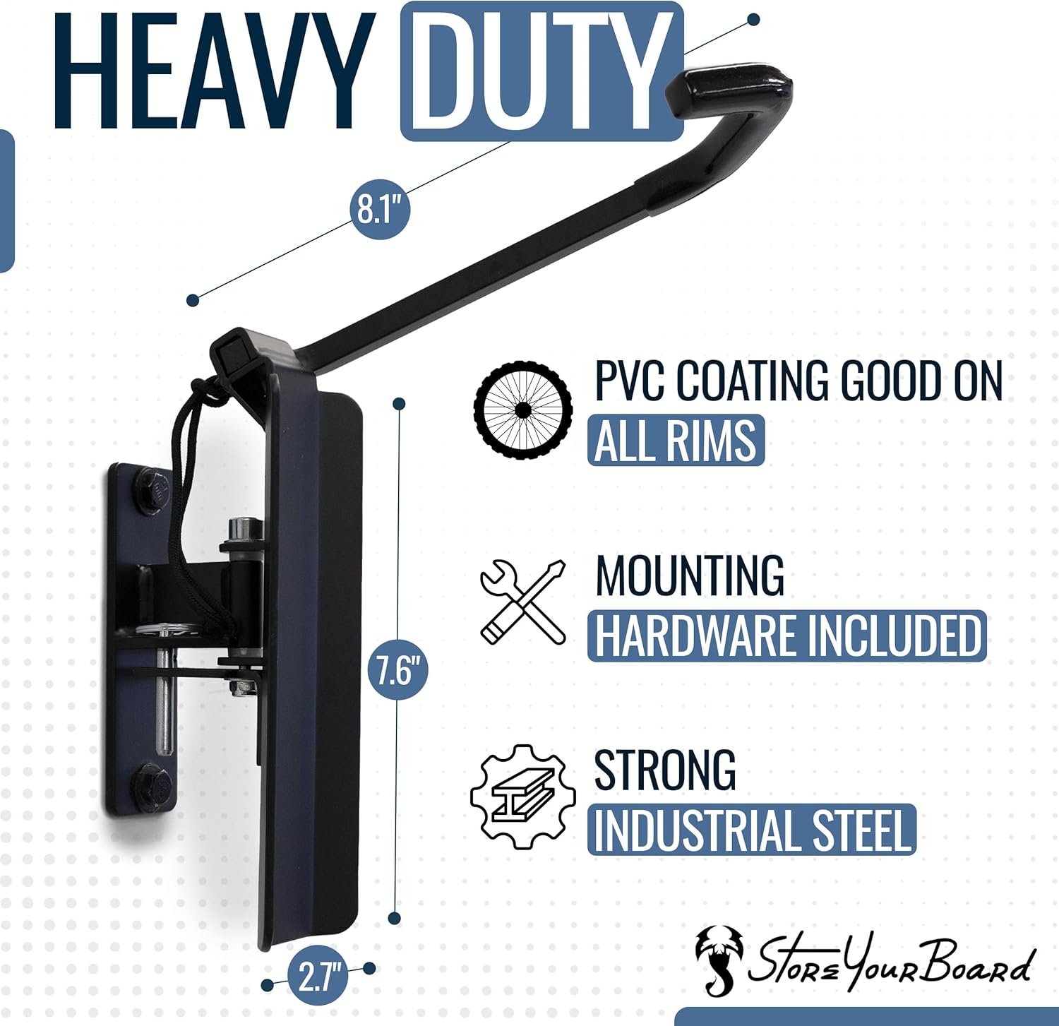 StoreYourBoard Appendiabiti da Parete Girevole per Bici - immagine 5