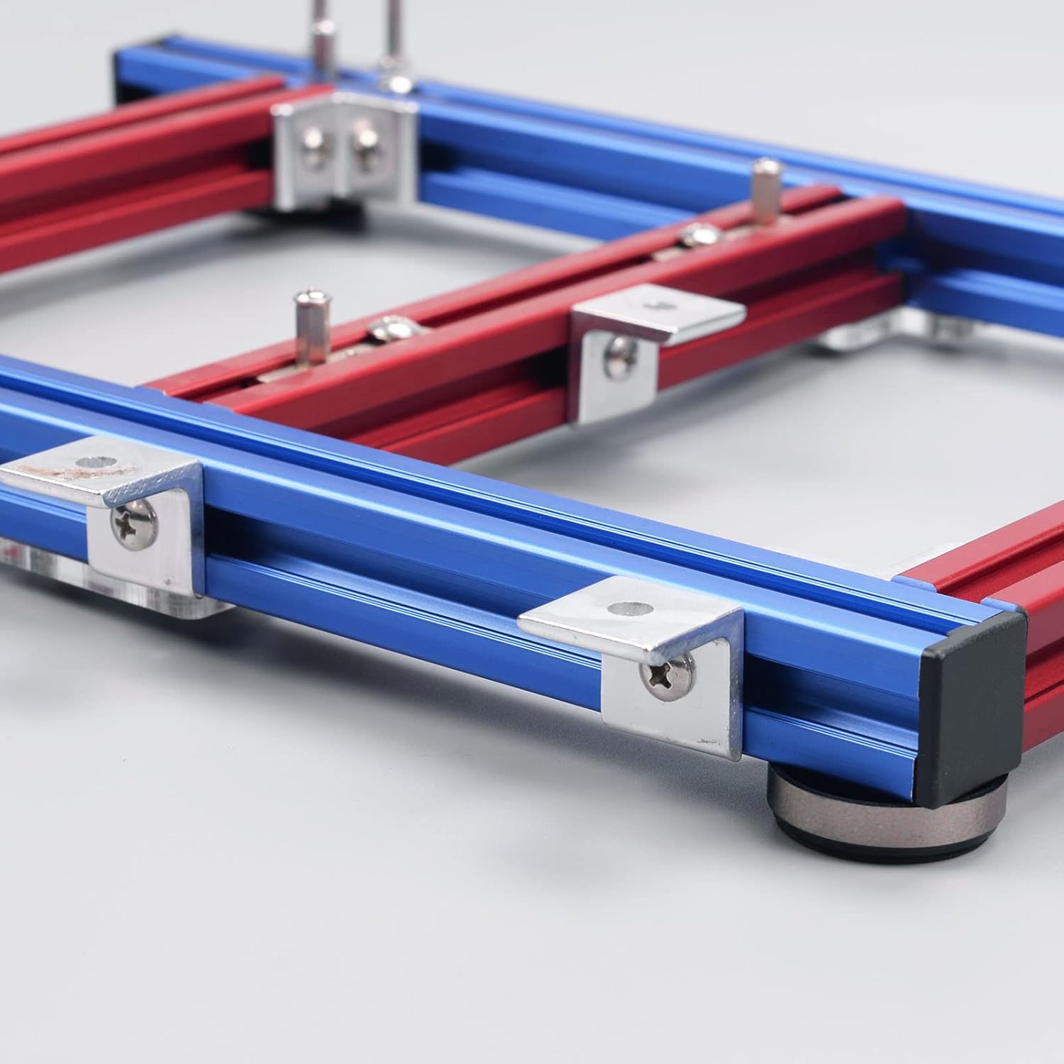 Staffa per Custodia Aperta Computer ITX, Blu Rosso - immagine 7