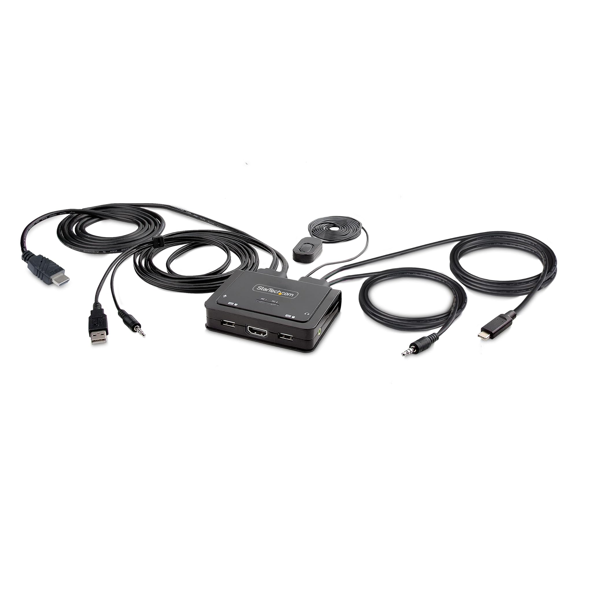 Startech.com KVM Switch USB-C e HDMI 4K 60Hz a 2 Porte