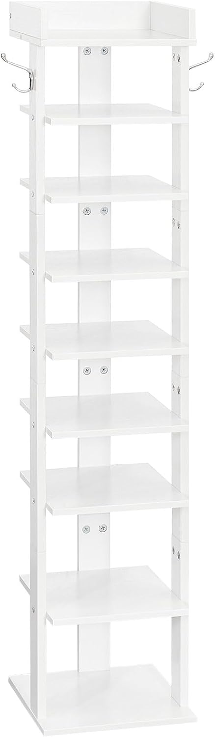 Hoobro Scarpiera a 9 Ripiani con Bordi Rialzati e 2 Ganci - immagine 1