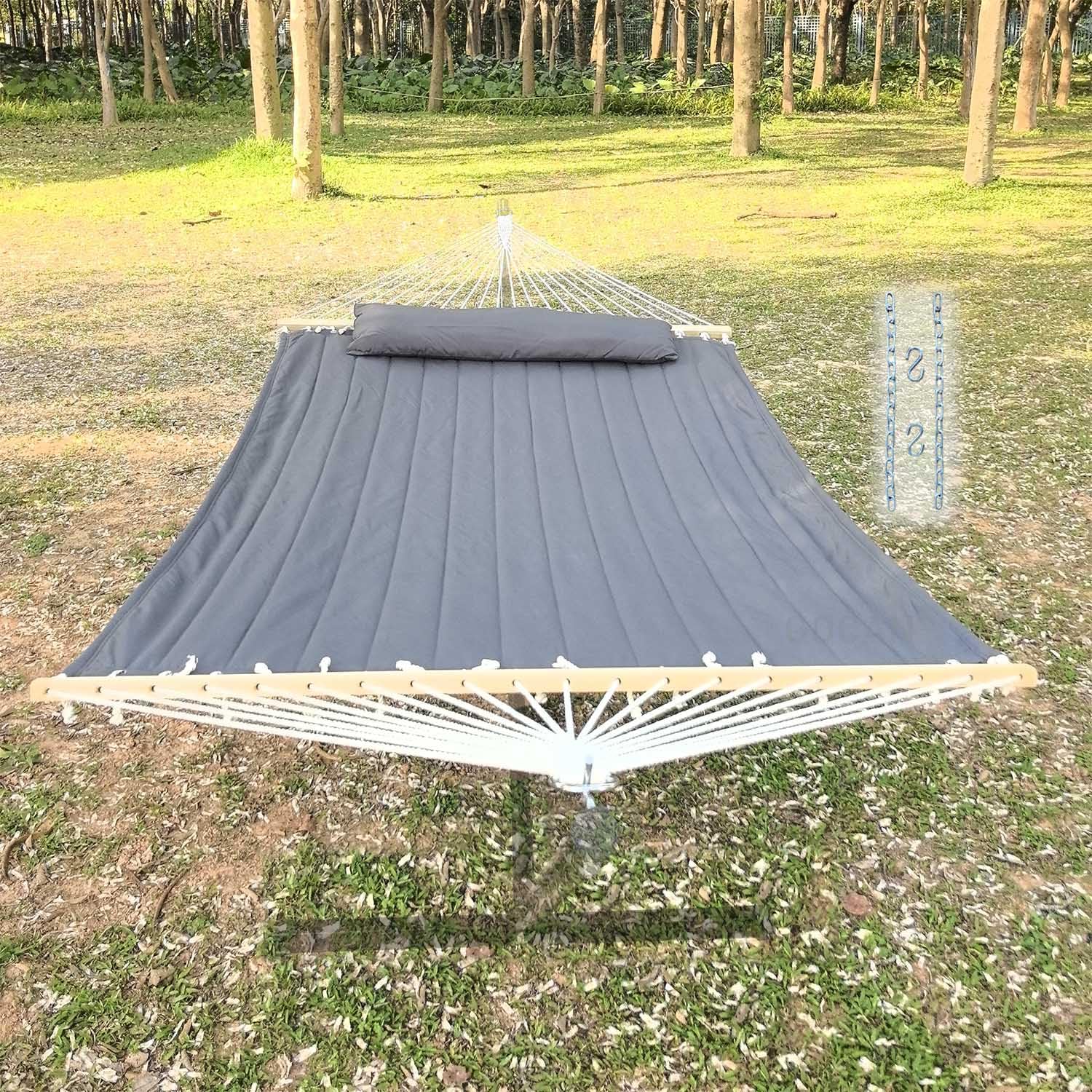 Amaca Matrimoniale in Tessuto Trapuntato con Barre Distanziatrici