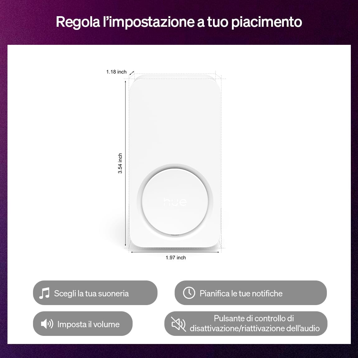 Philips Hue Secure Smart Chime - Campanello Smart Wireless - immagine 6