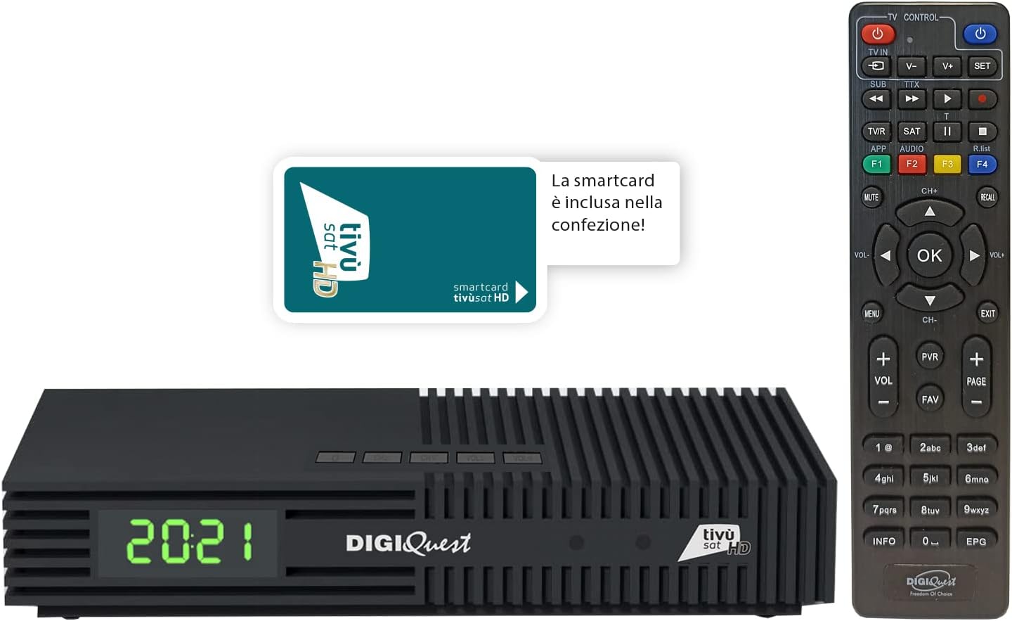 Digiquest Decoder Tivùsat Ti9 DVB-S2 - immagine 3