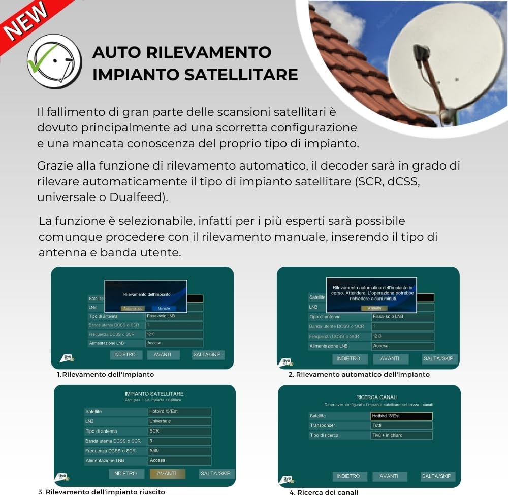 Digiquest Decoder Tivùsat Ti9 DVB-S2 - immagine 5
