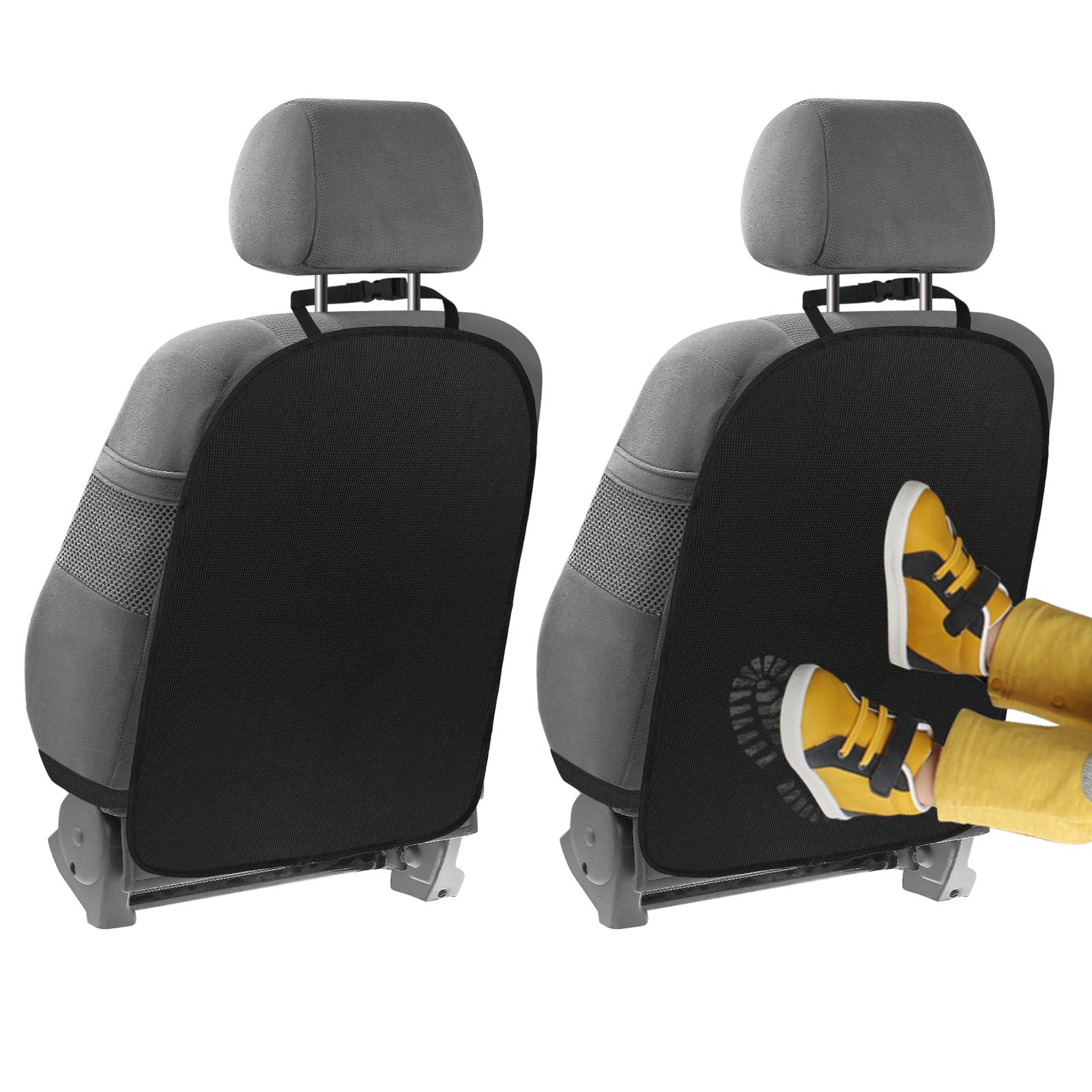 2 Pezzi Protezione Sedile Auto Bambini Proteggi Sedile Autos Bambini Posteriore Posterior Coppisedi Autos Universal Protezione per Schienale Protezioni per Sedile Posteriore per Auto SUV Sedili