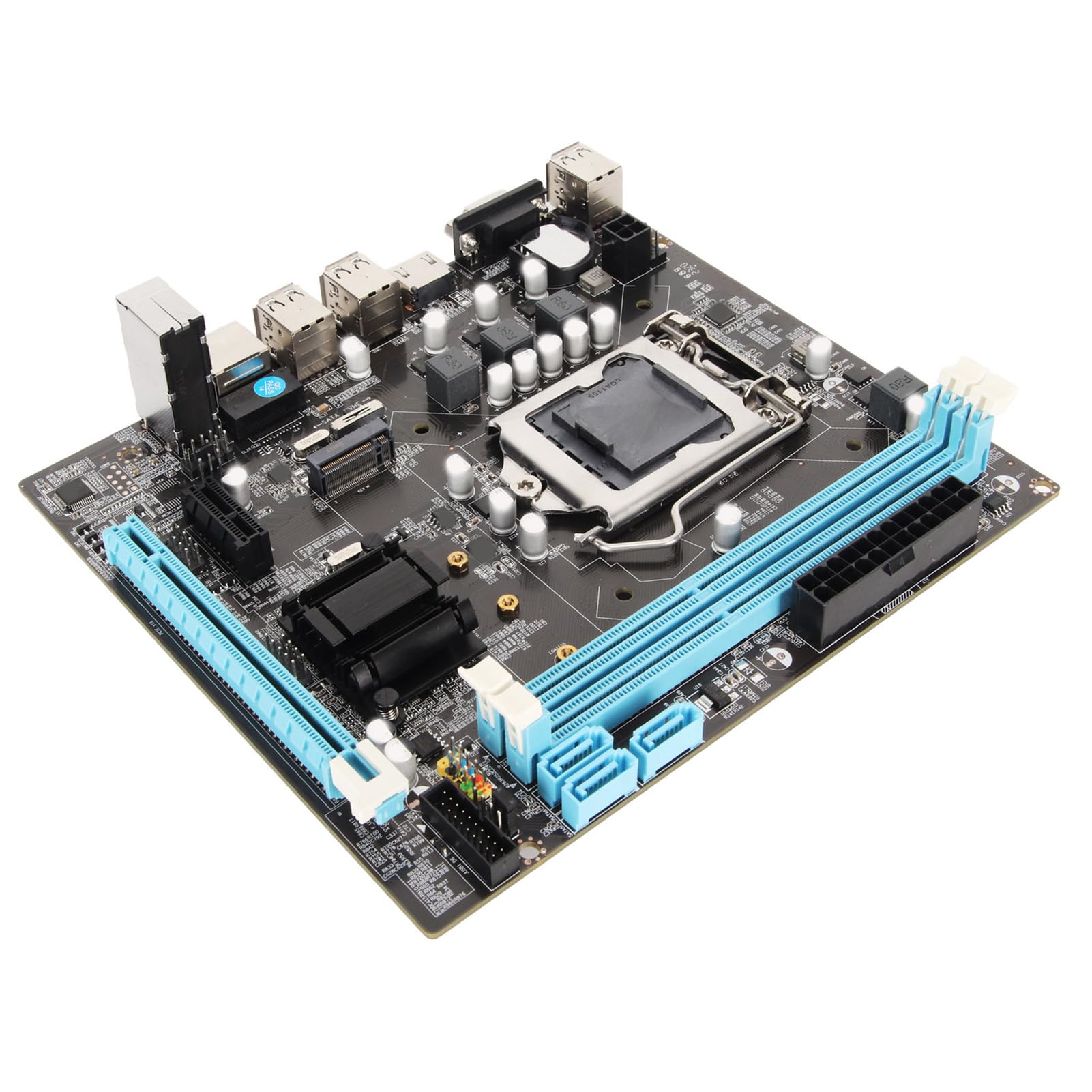 Scheda Madre H61-S LGA1155 Con M.2 Per PC Desktop – Supporta Intel I3, I5, I7 Di 2ª E 3ª Gen, DDR3 E PCI-E 16X!