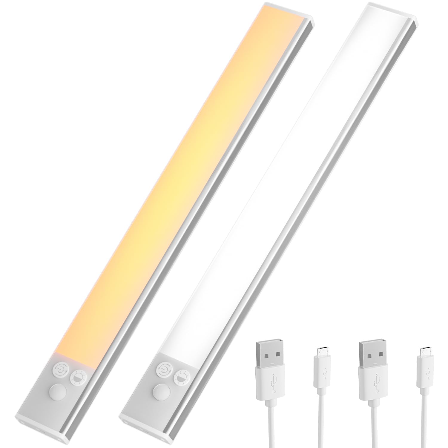 Ousfot Luce Armadio LED con Sensore 30CM, 2 Pezzi