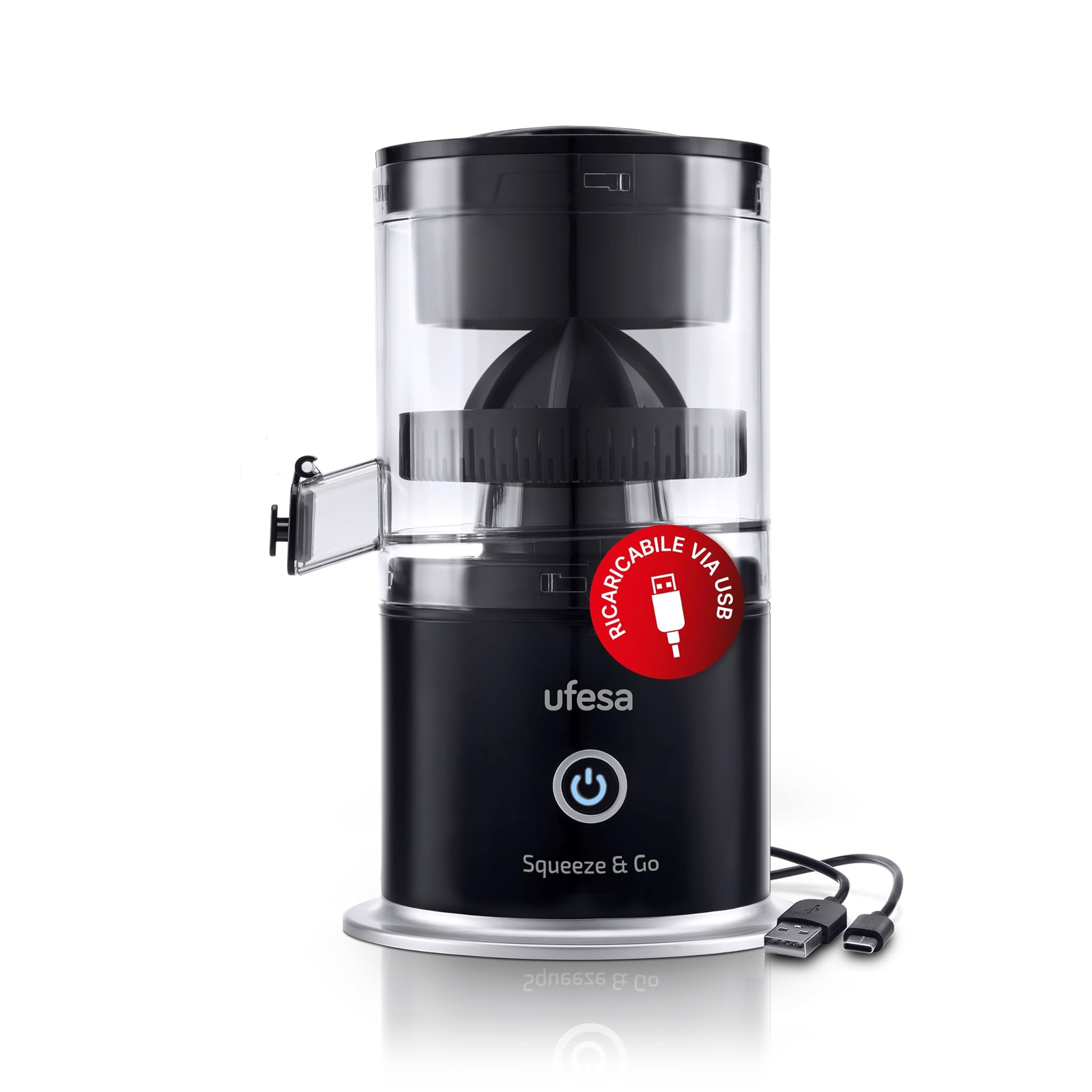 Ufesa Squeeze & Go - Spremiagrumi Elettrico Portatile