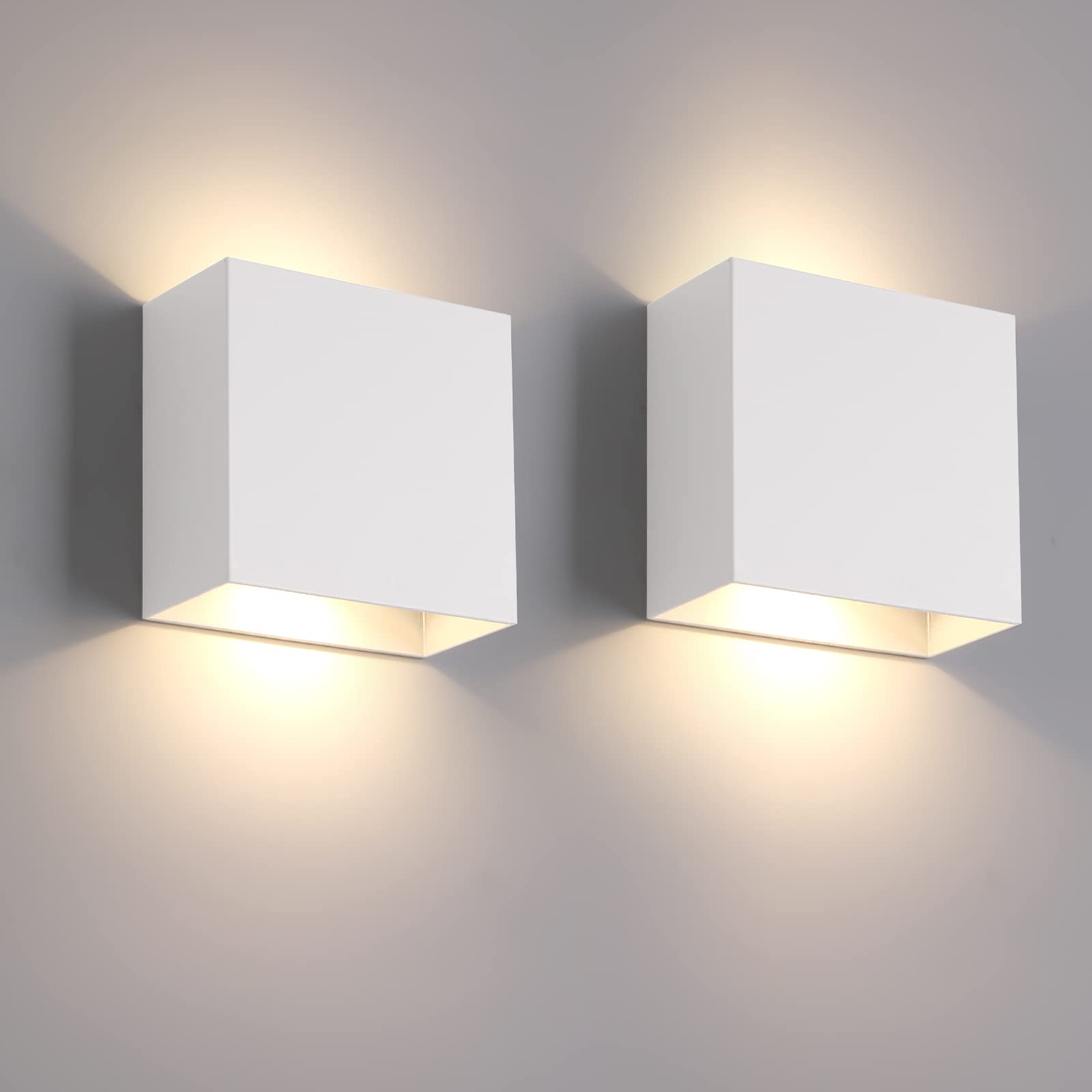 Fupe Applique LED da Parete Interno 12W, 2 Pezzi