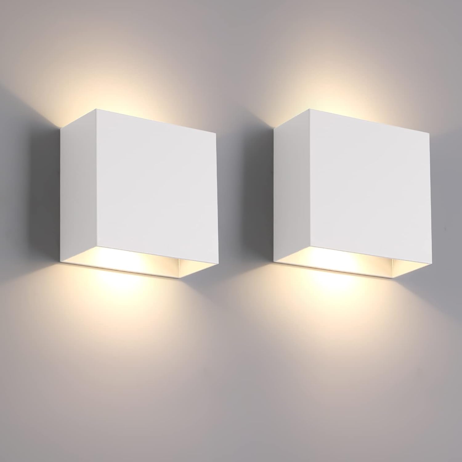 Fupe Applique LED da Parete Interno 12W, 2 Pezzi - immagine 1