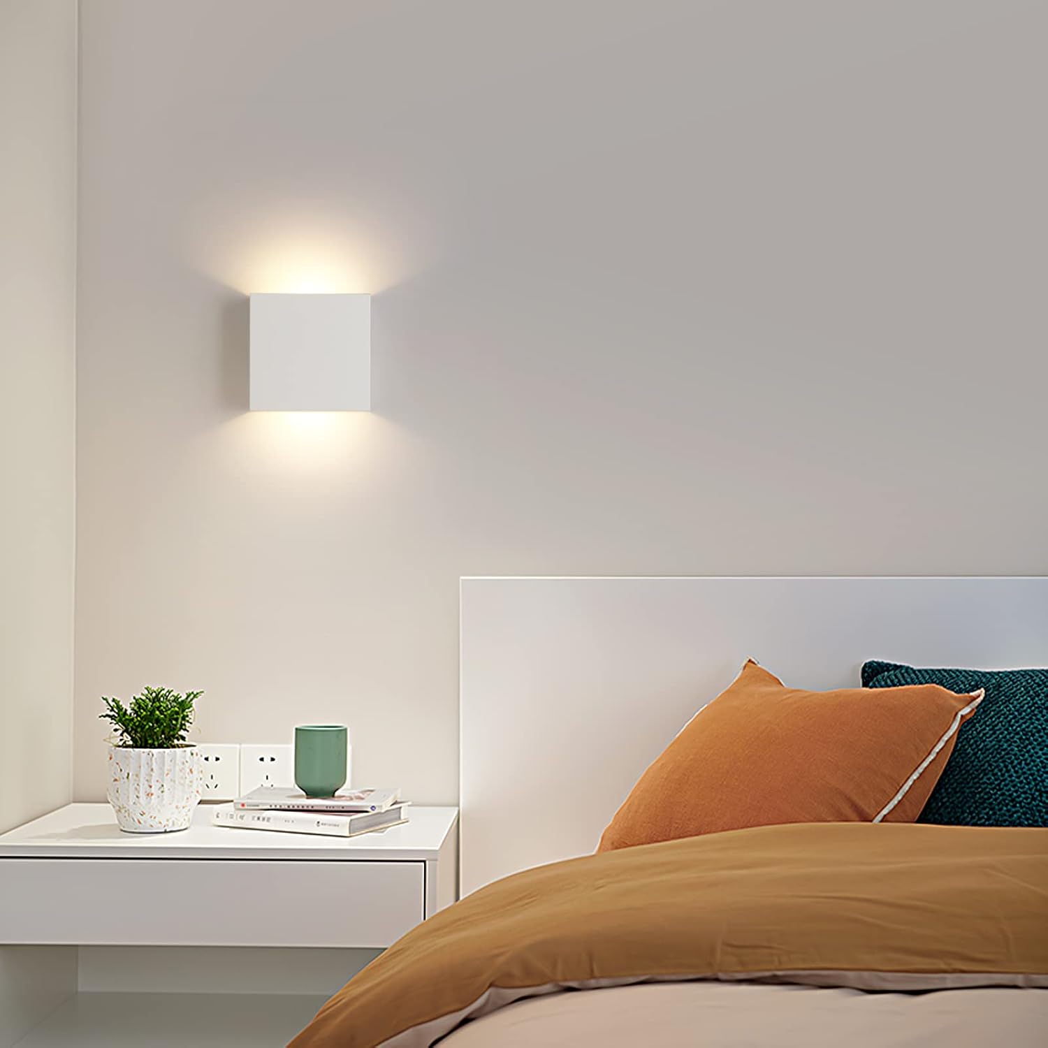 Fupe Applique LED da Parete Interno 12W, 2 Pezzi - immagine 3