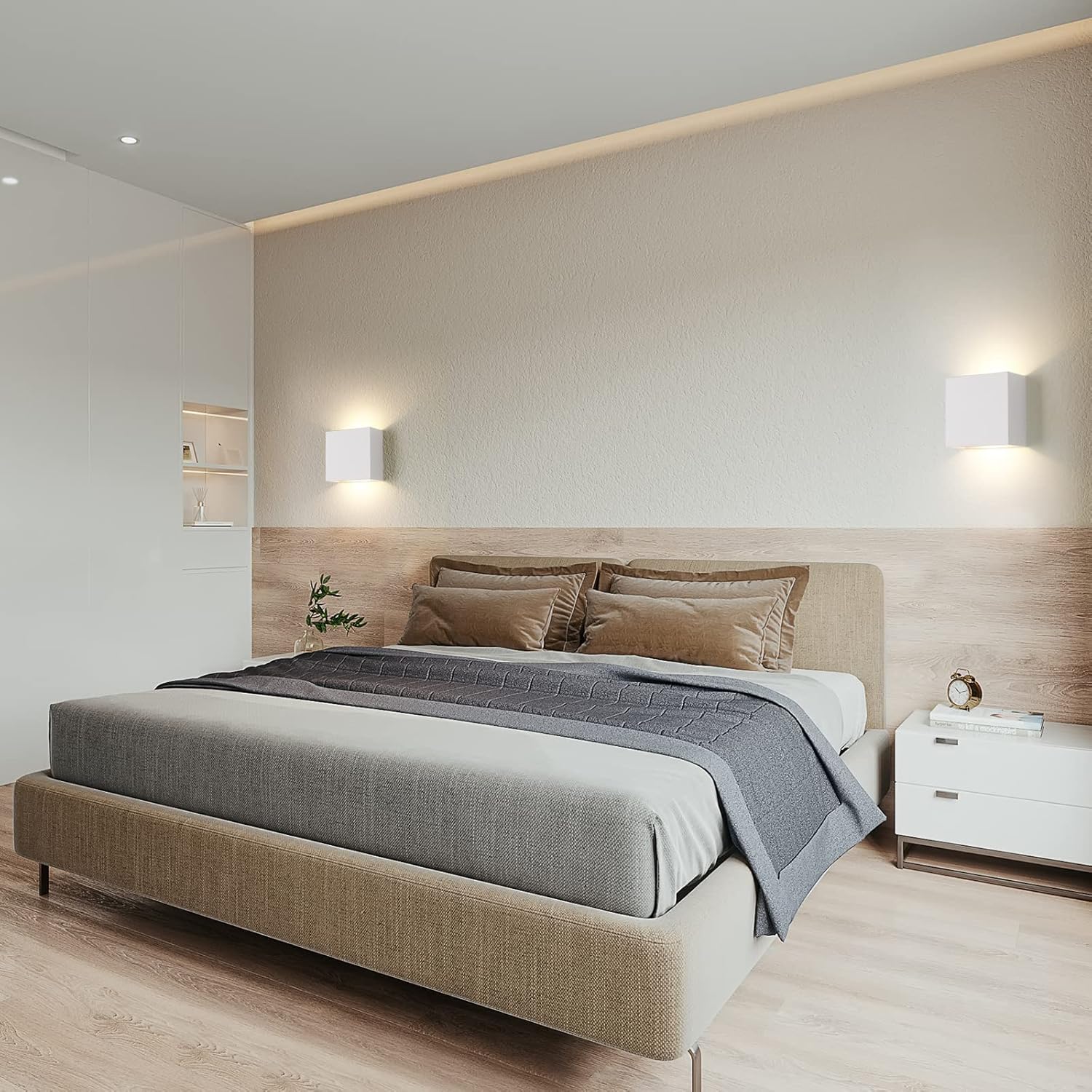 Fupe Applique LED da Parete Interno 12W, 2 Pezzi - immagine 8