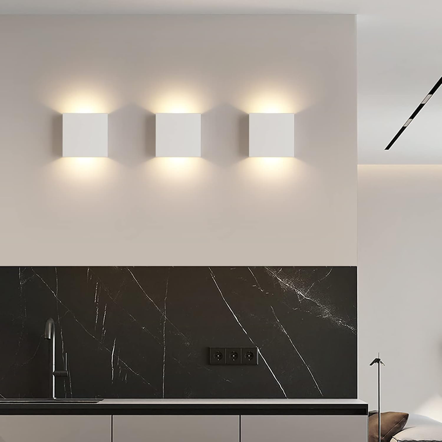 Fupe Applique LED da Parete Interno 12W, 2 Pezzi - immagine 9