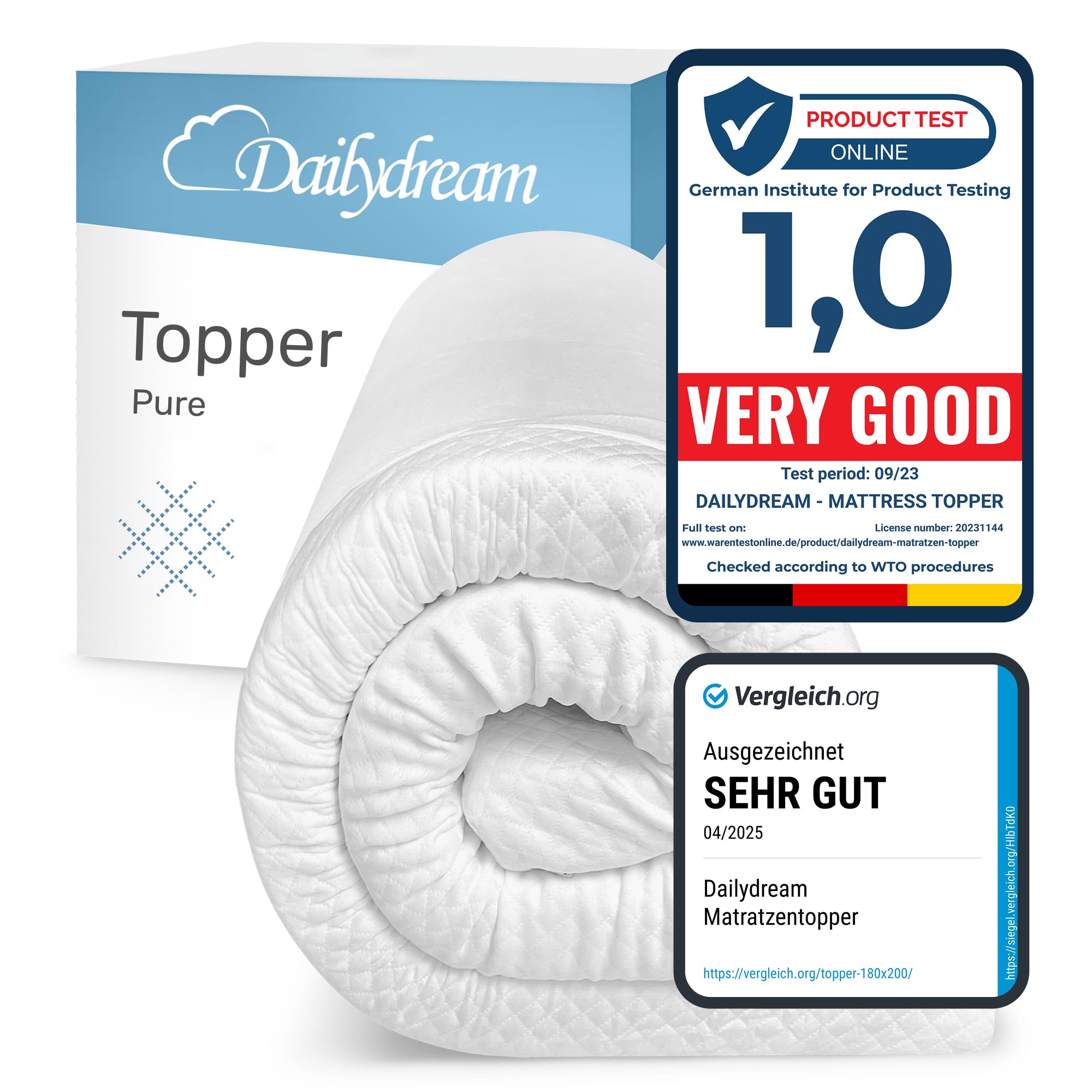 Dailydream Topper Memory Foam 5cm, 140x220cm