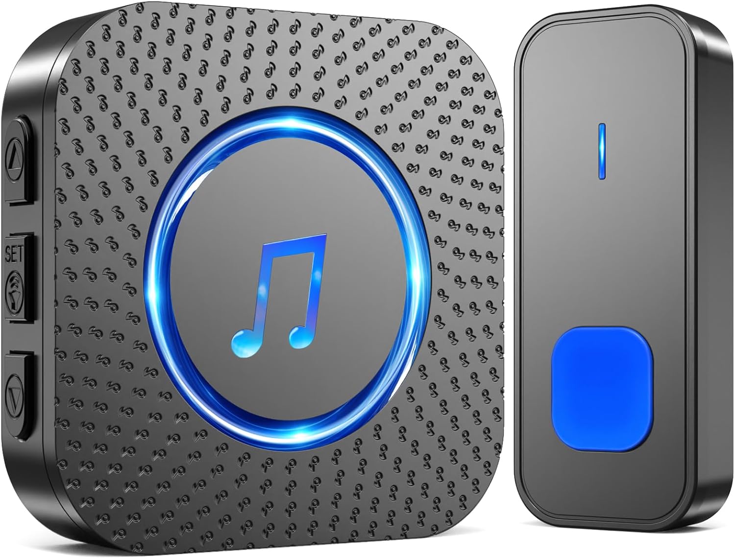 SURFOU Campanello Senza Fili da Esterno 400m, Nero - immagine 1