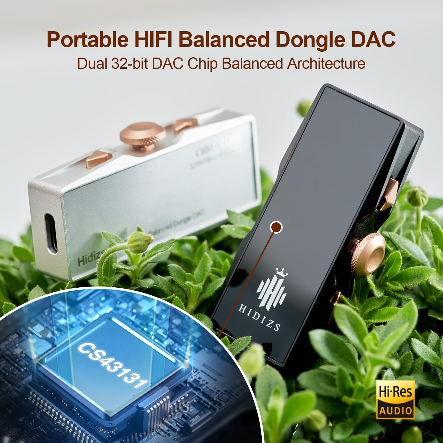 HIDIZS S8 Pro Robin - Amplificatore Cuffie HiFi, Argento - immagine 2