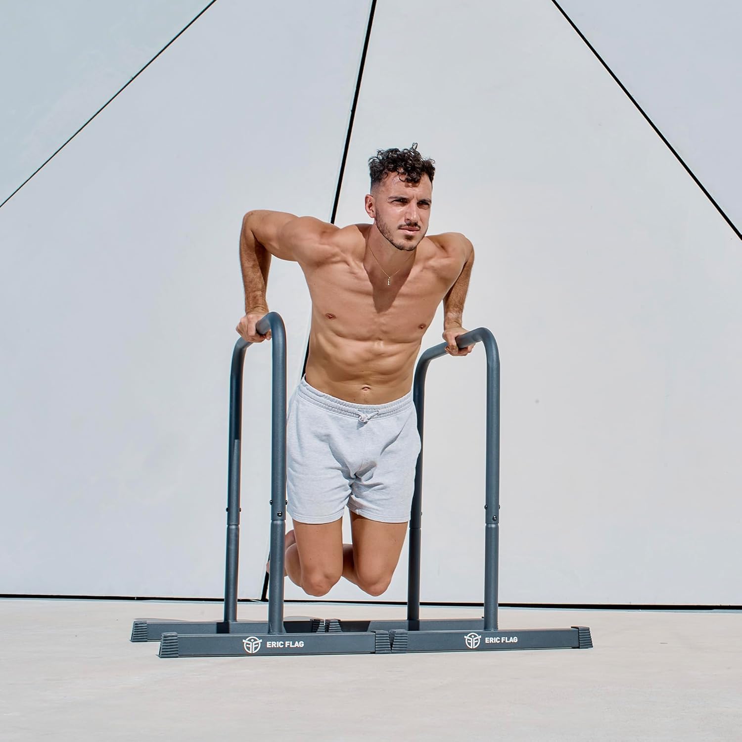 Eric Flag Dip Parallele - Barre Alte 90 cm - immagine 2