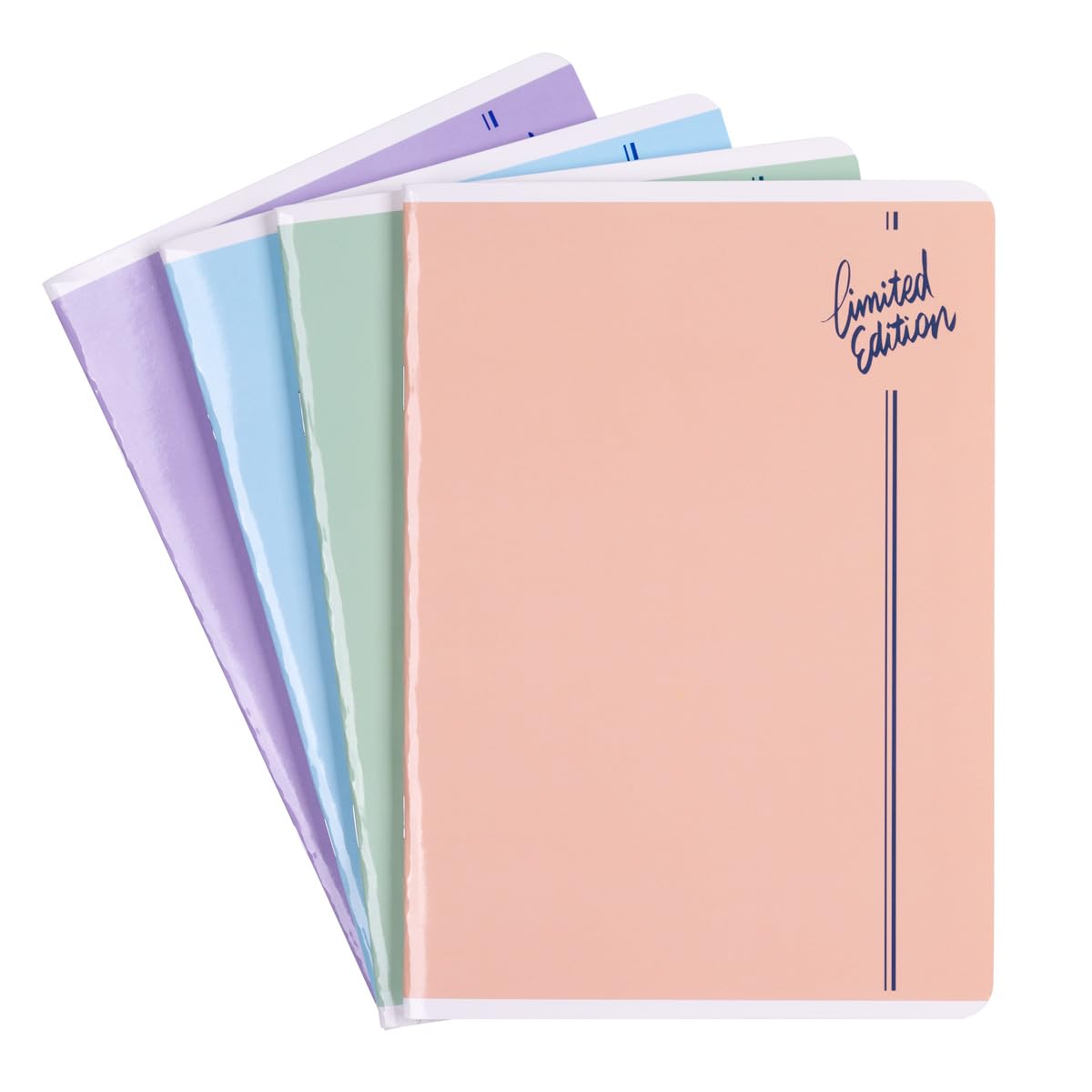 Quaderno scolastico/formato A5, 60/60 fogli a quadretti/misto, confezione da 4 pezzi, motivi assortiti/per bambini per la scuola elementare, con bordo/biglietti bianchi/blu a quadretti