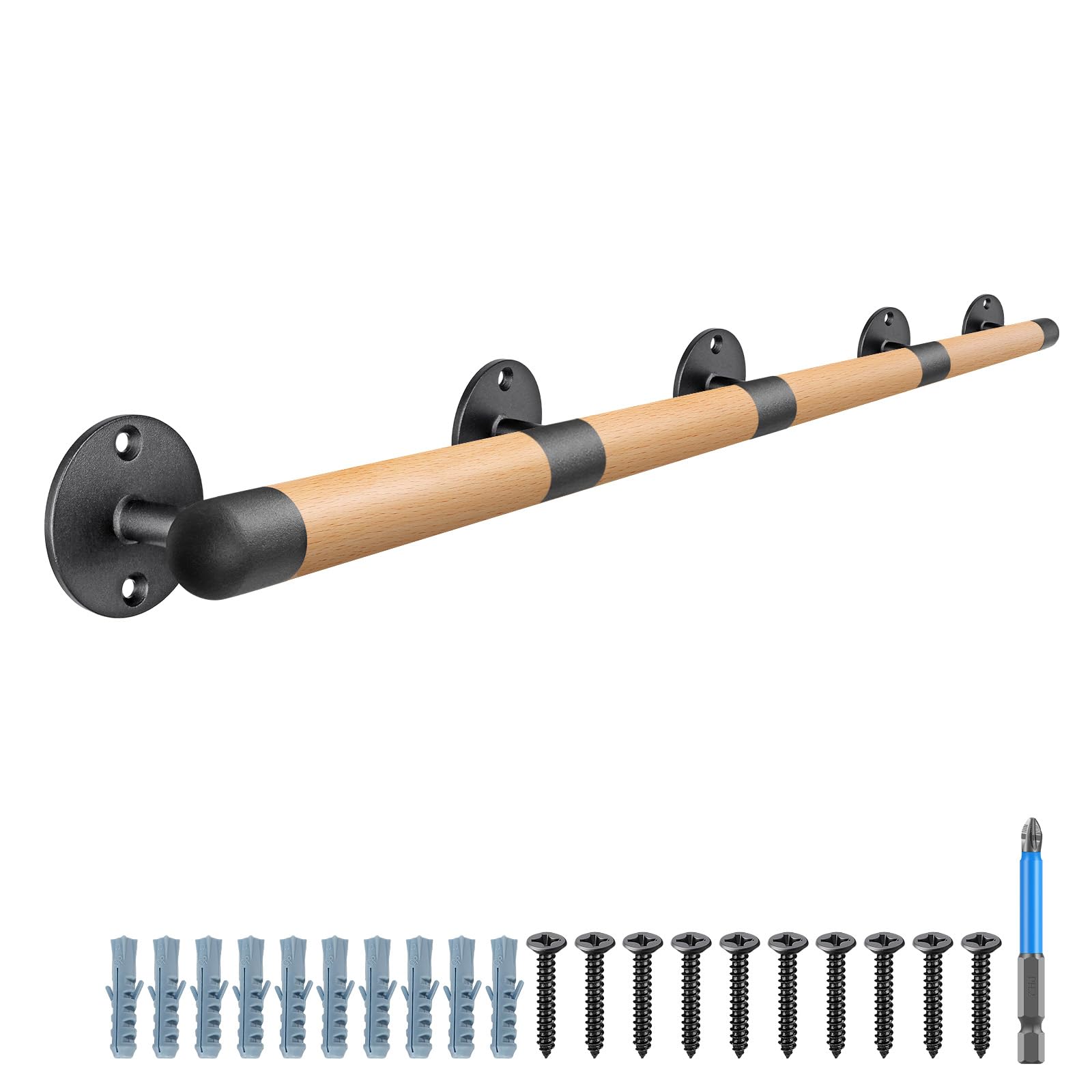 Seleware Corrimano in Legno 64 pollici per Scale Interne