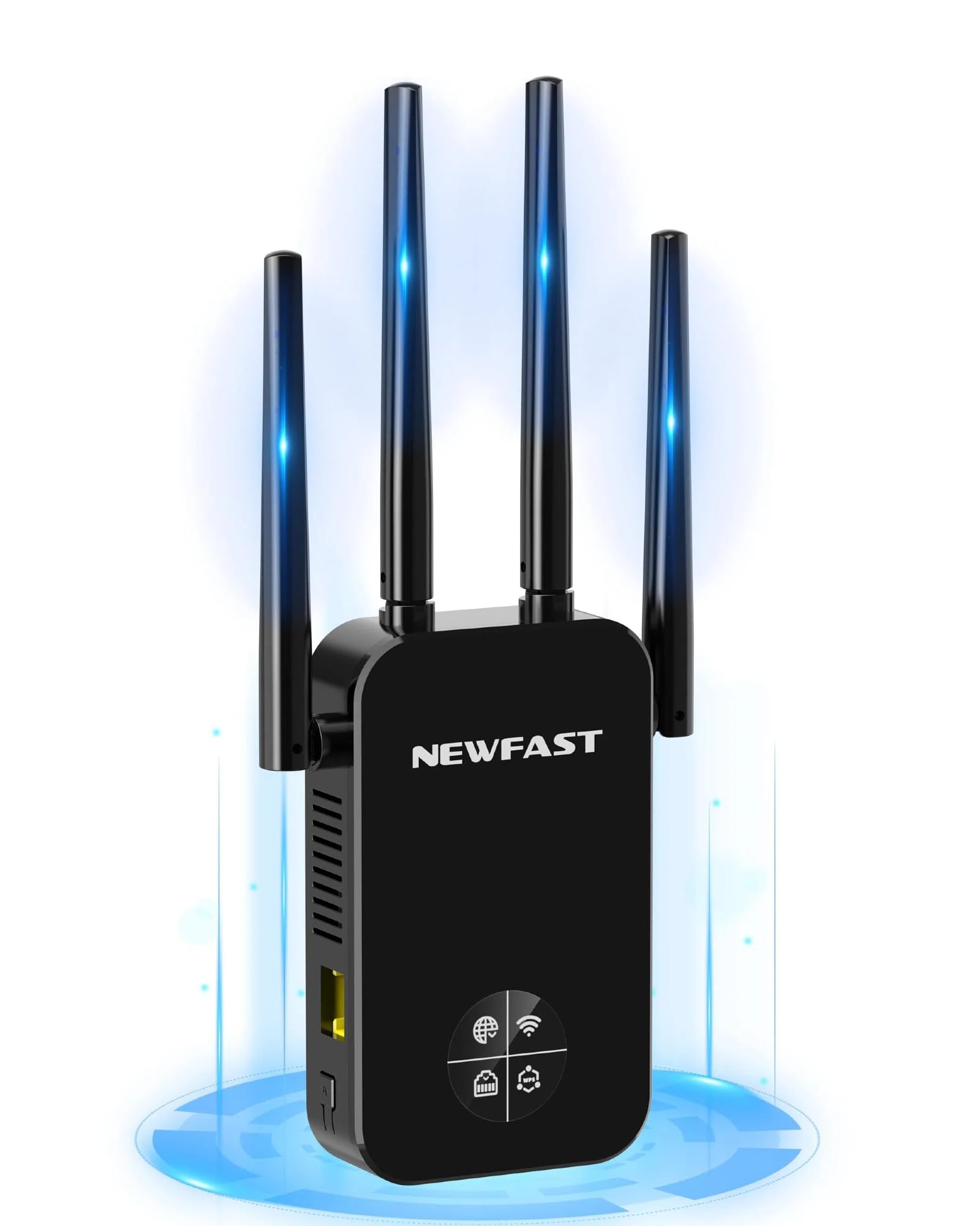 Newfast Ripetitore WiFi Potente 1200Mbps, Nero
