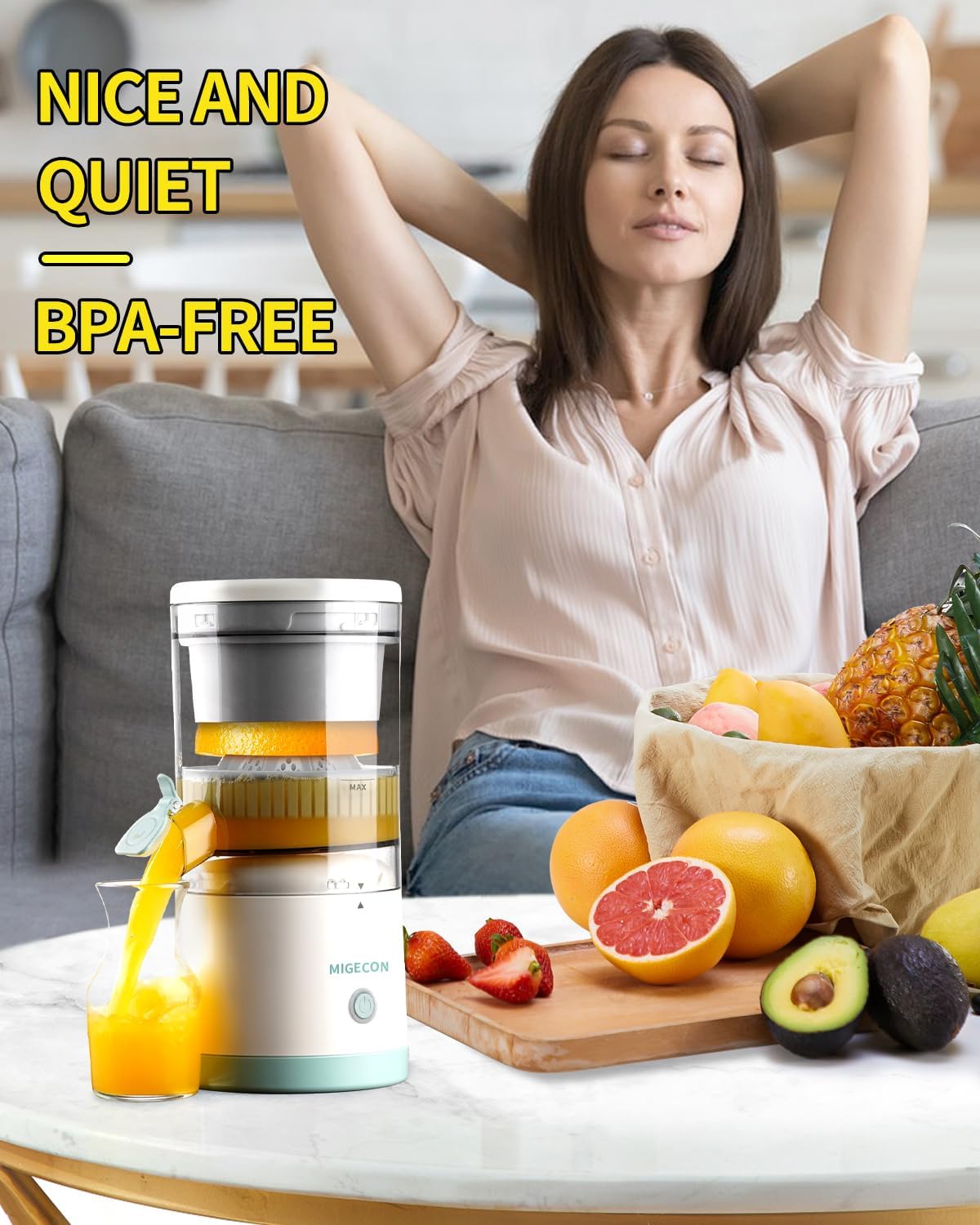 Spremiagrumi Elettrico Ricaricabile USB Portatile - immagine 5