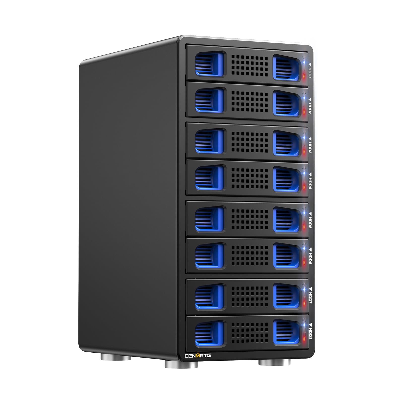 Case Hard Disk 8 Slot con Ventola per HDD/SSD SATA 2.5/3.5"