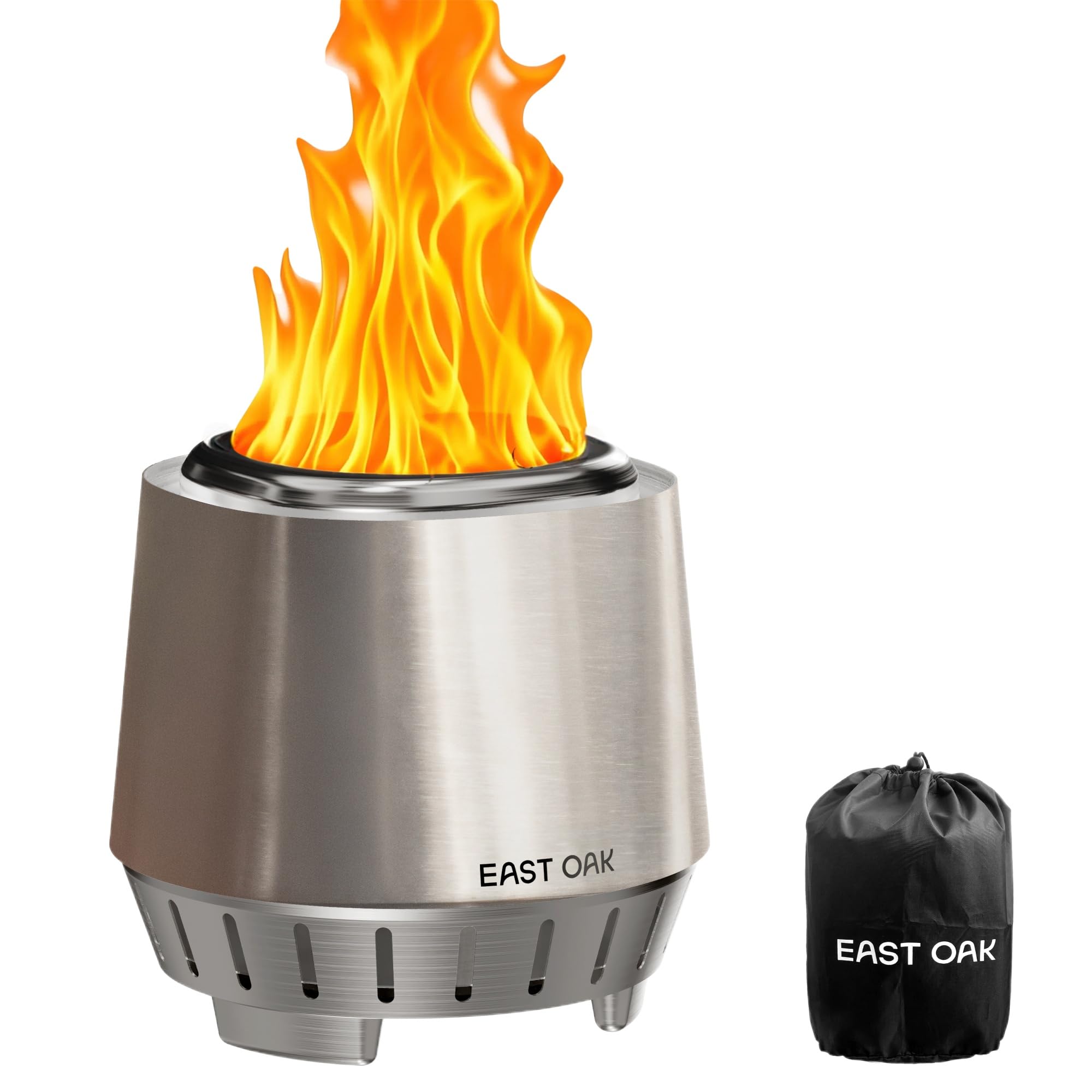 East Oak Fuoco - Braciere da tavolo senza fumo 3 in 1