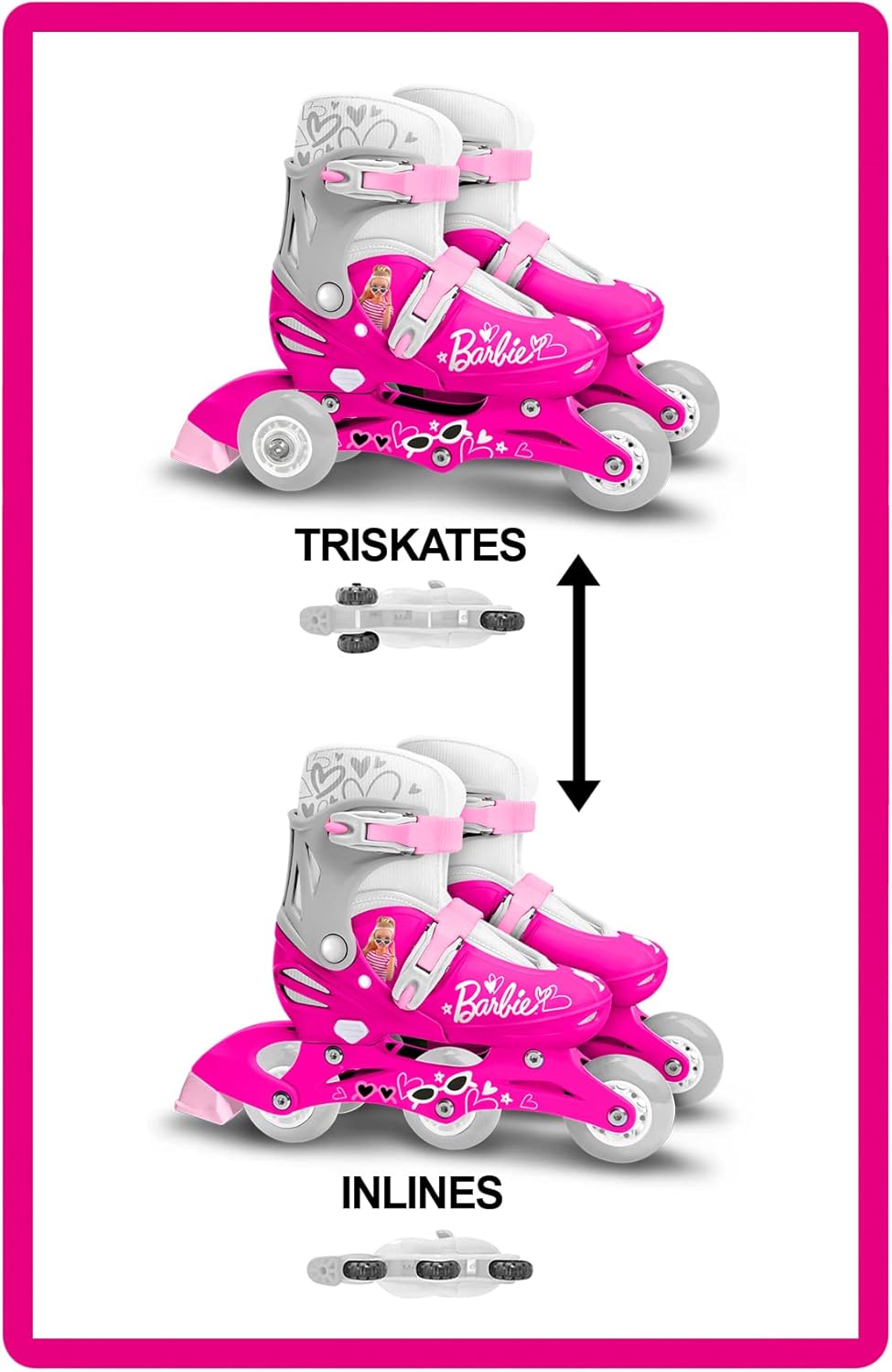 Triskates - Rulli per barbie 27-30, colore: rosa - immagine 5