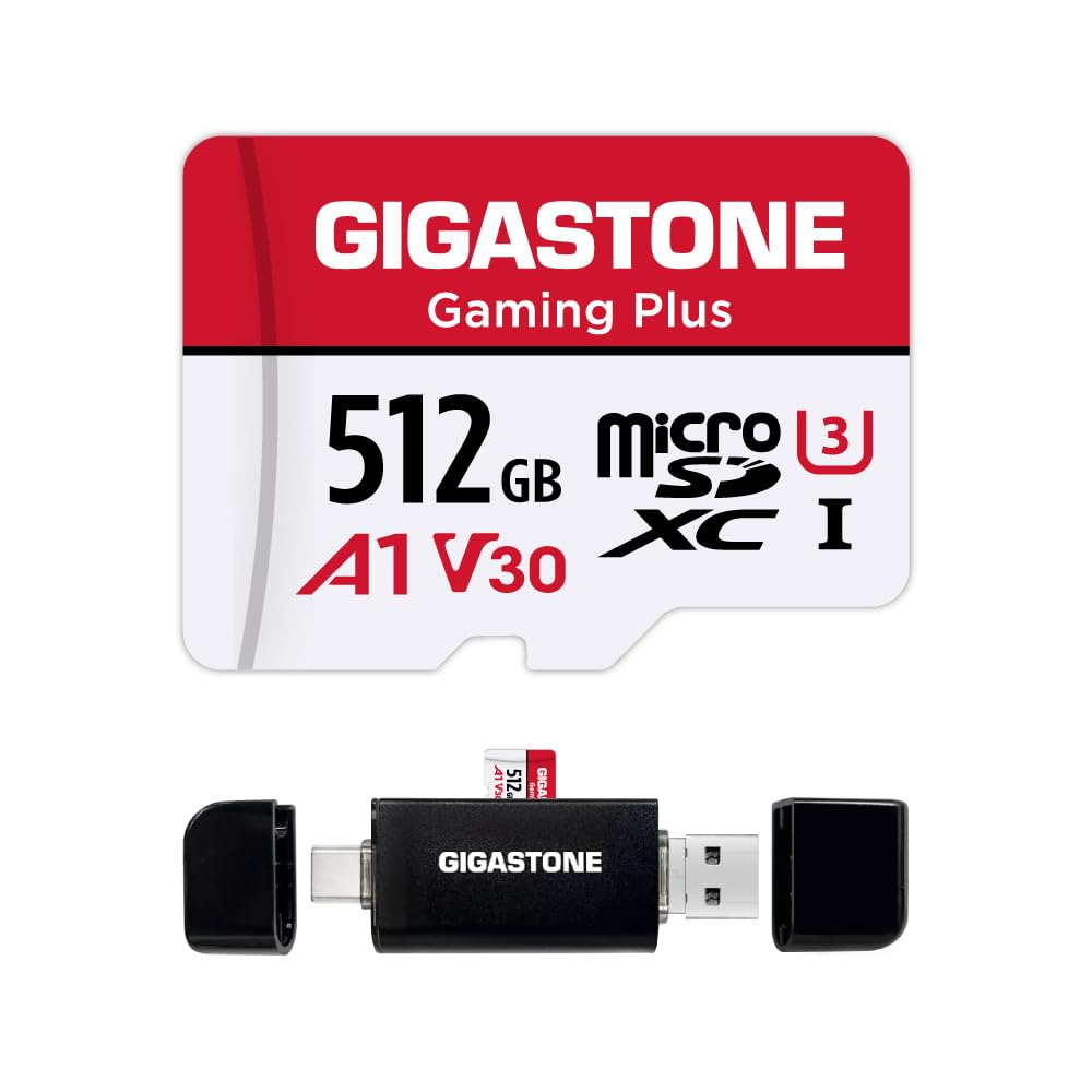 Gigastone 512GB Scheda MicroSD Camera Pro MAX