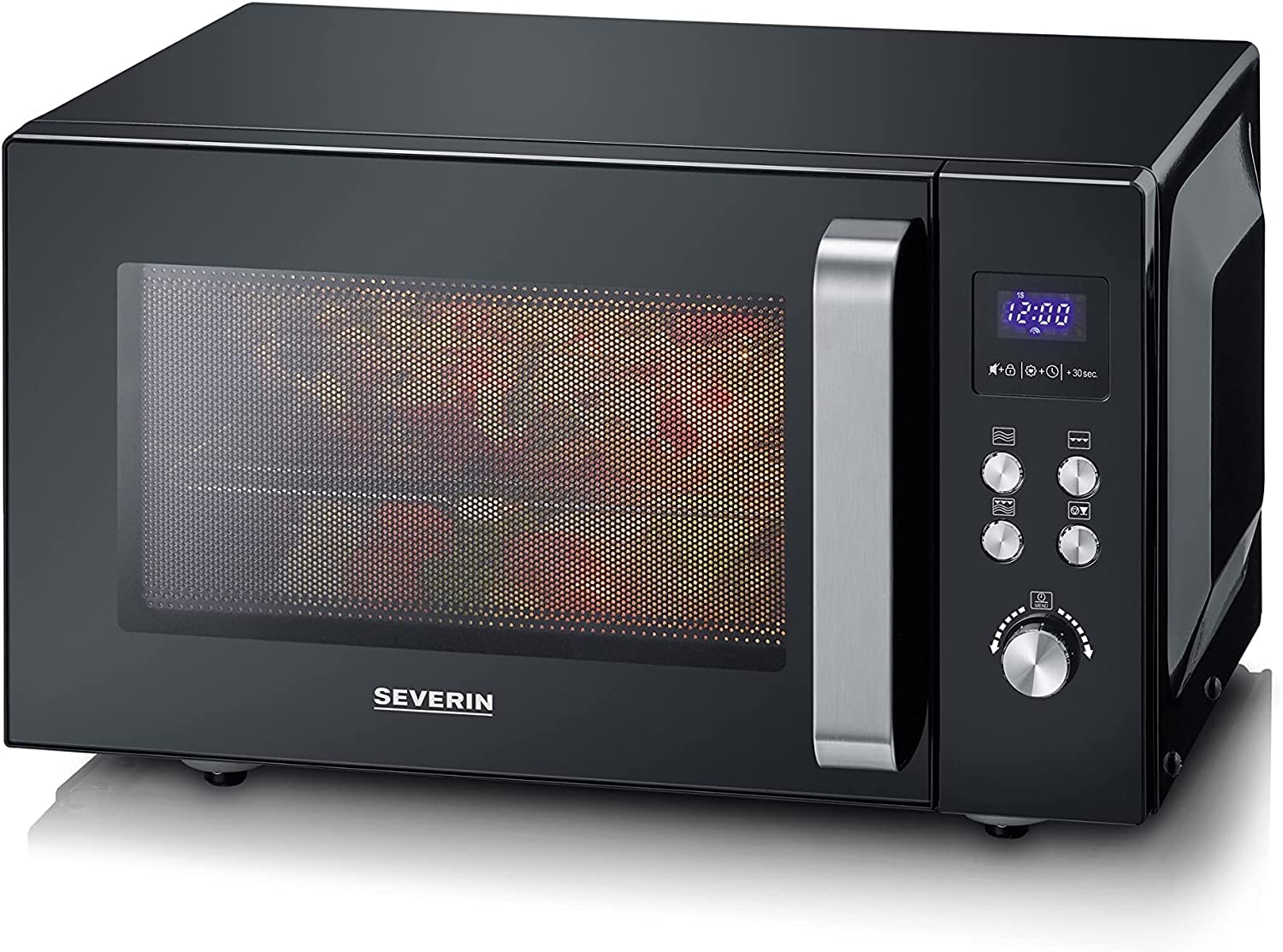 SEVERIN Forno a microonde 2 in 1 con fondo in ceramica e grill, MW 7763