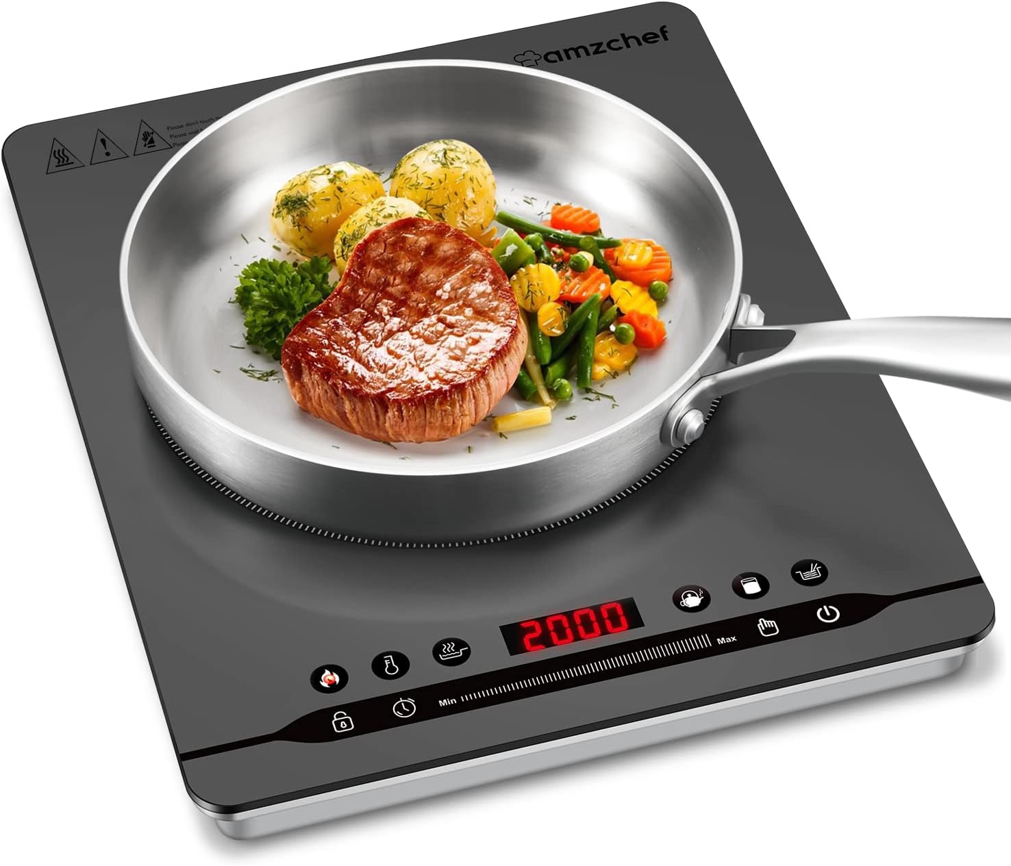 Amzchef Piastra Induzione Portatile 2000W - immagine 1