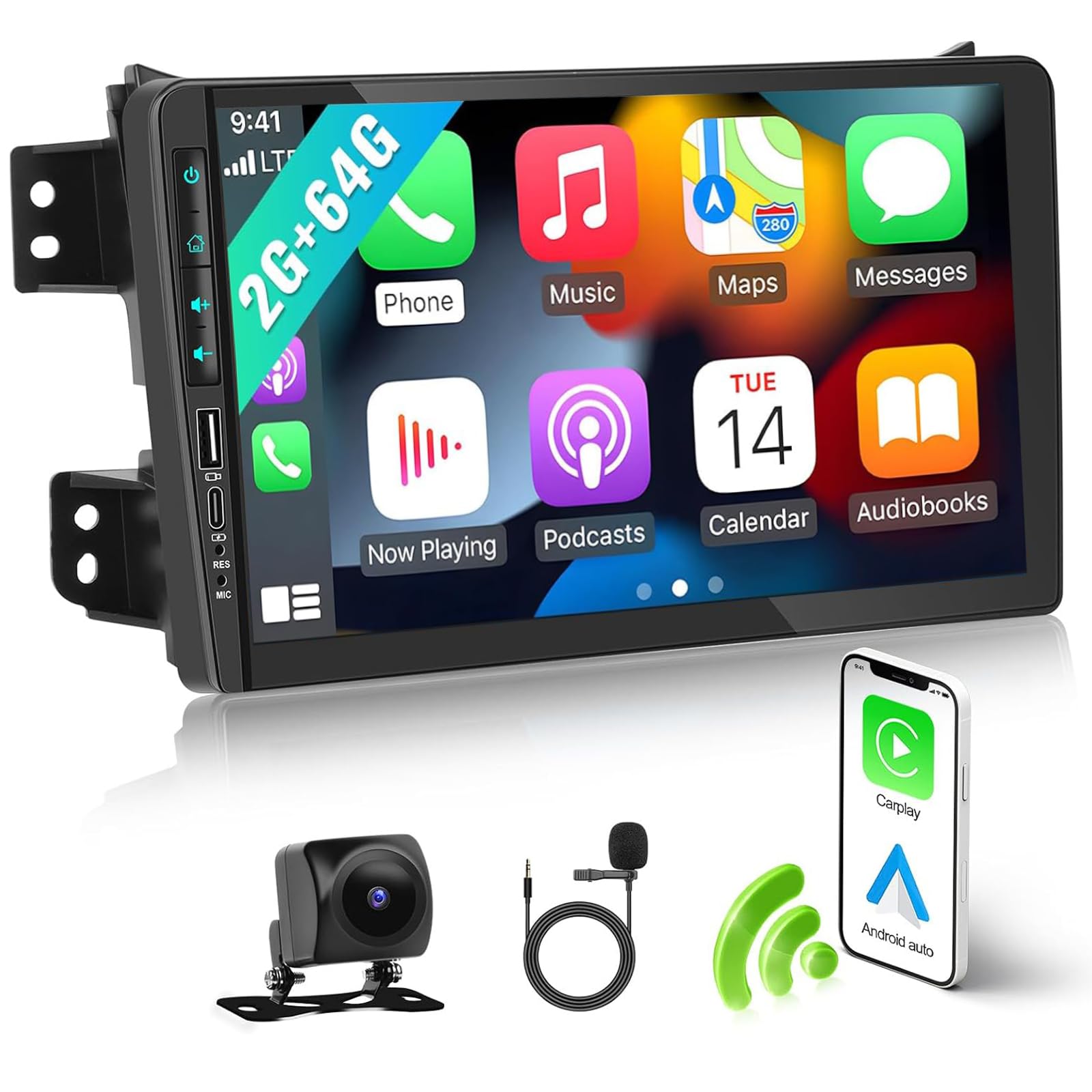 Camecho Android 12 Autoradio per Suzuki Splash/Opel Agila